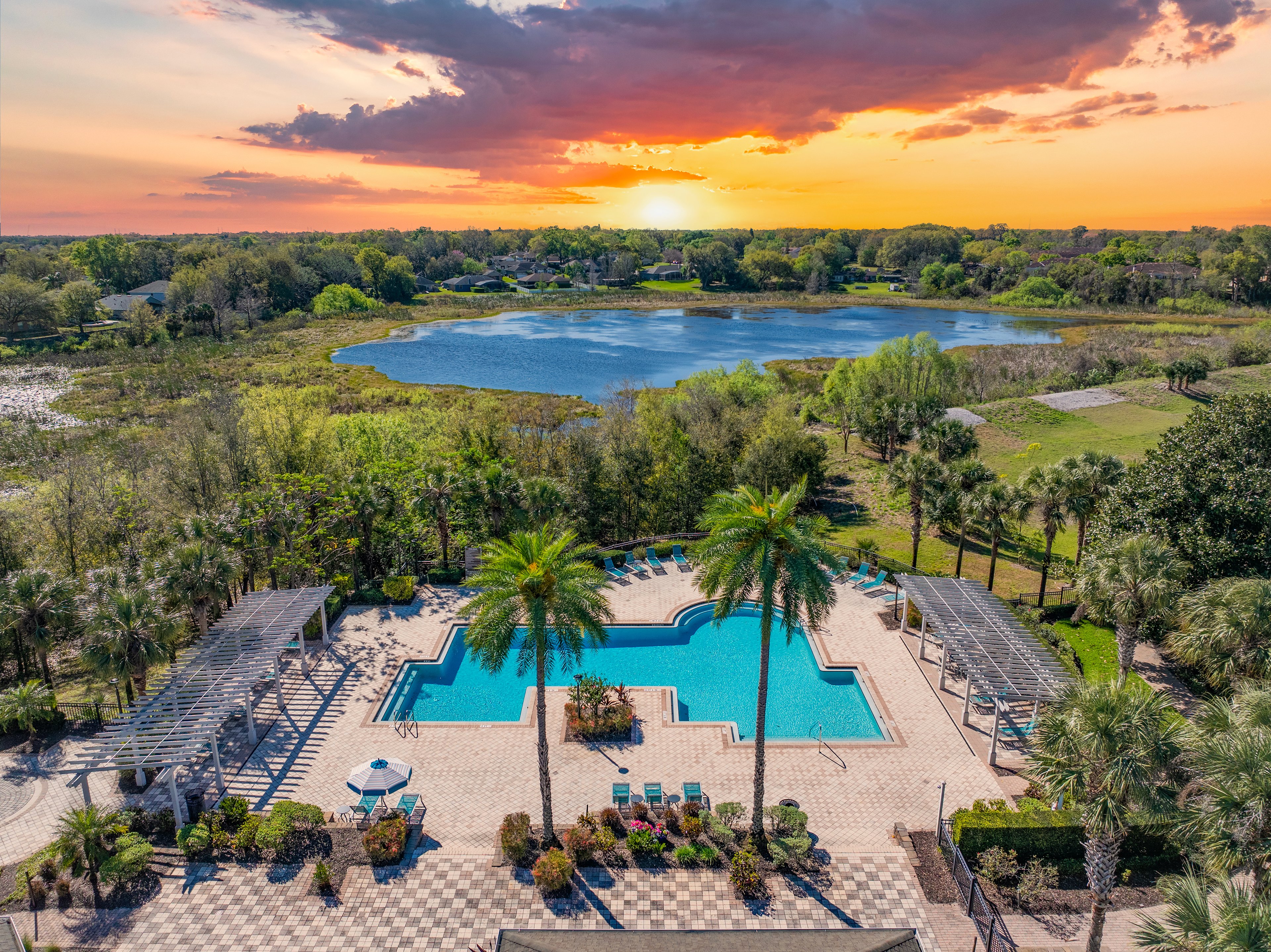 Pool at MAA Twin Lakes luxury apartment homes in Sanford, FL