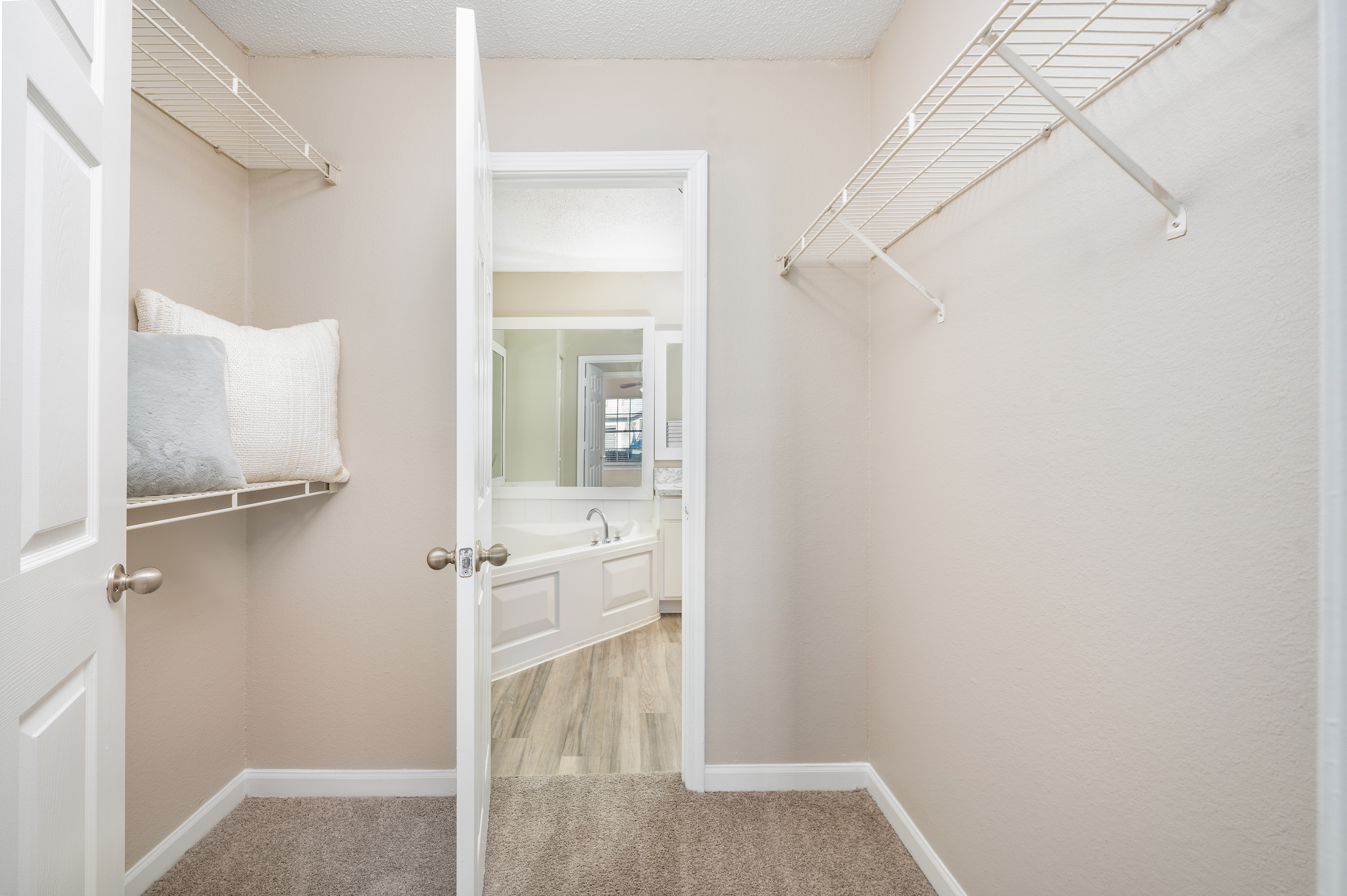 Closet at MAA Emerald Coast luxury apartment homes in Panama City Beach, FL