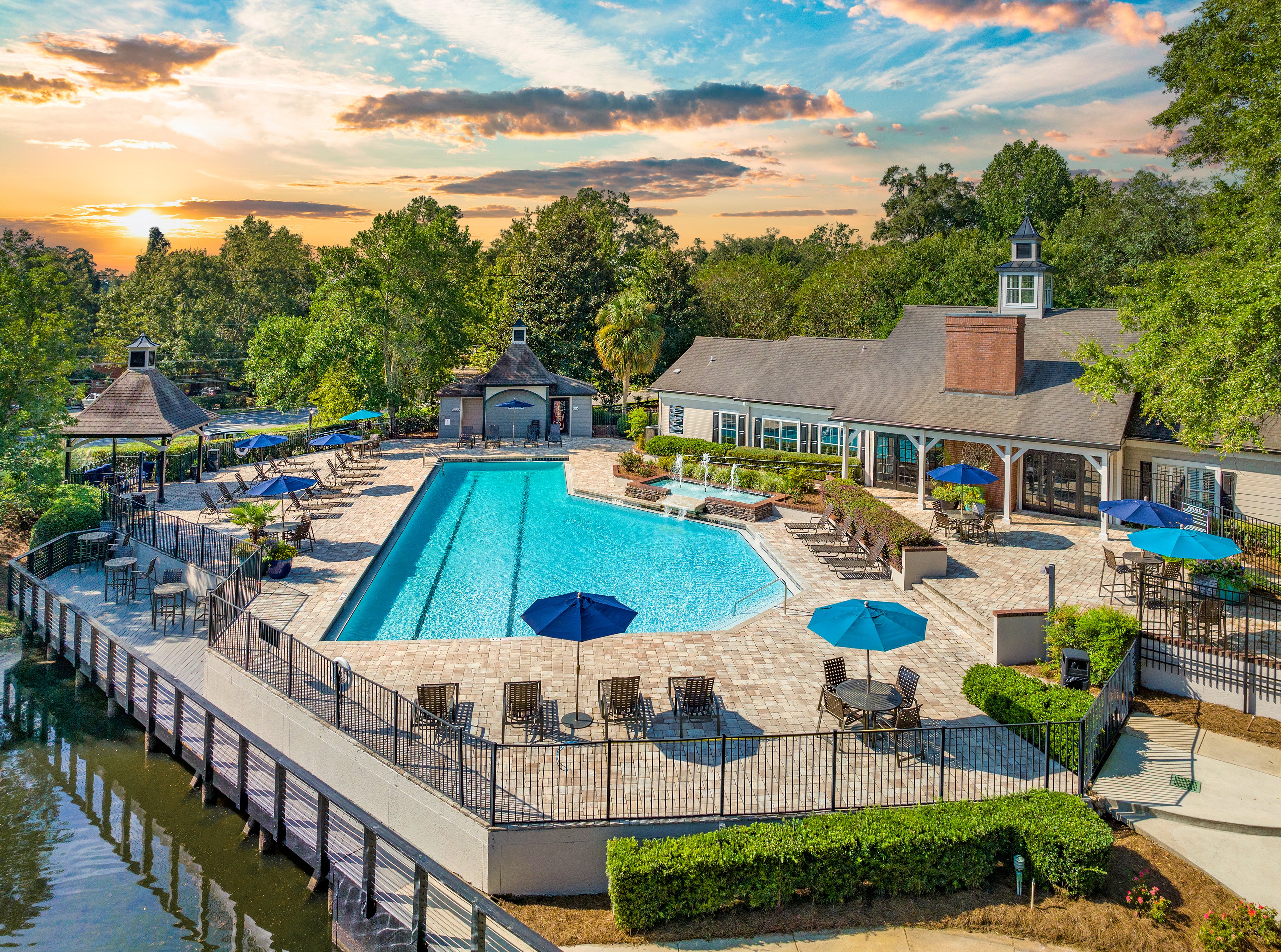 Aerial Pool at MAA Oak Grove in Tallahassee, FL