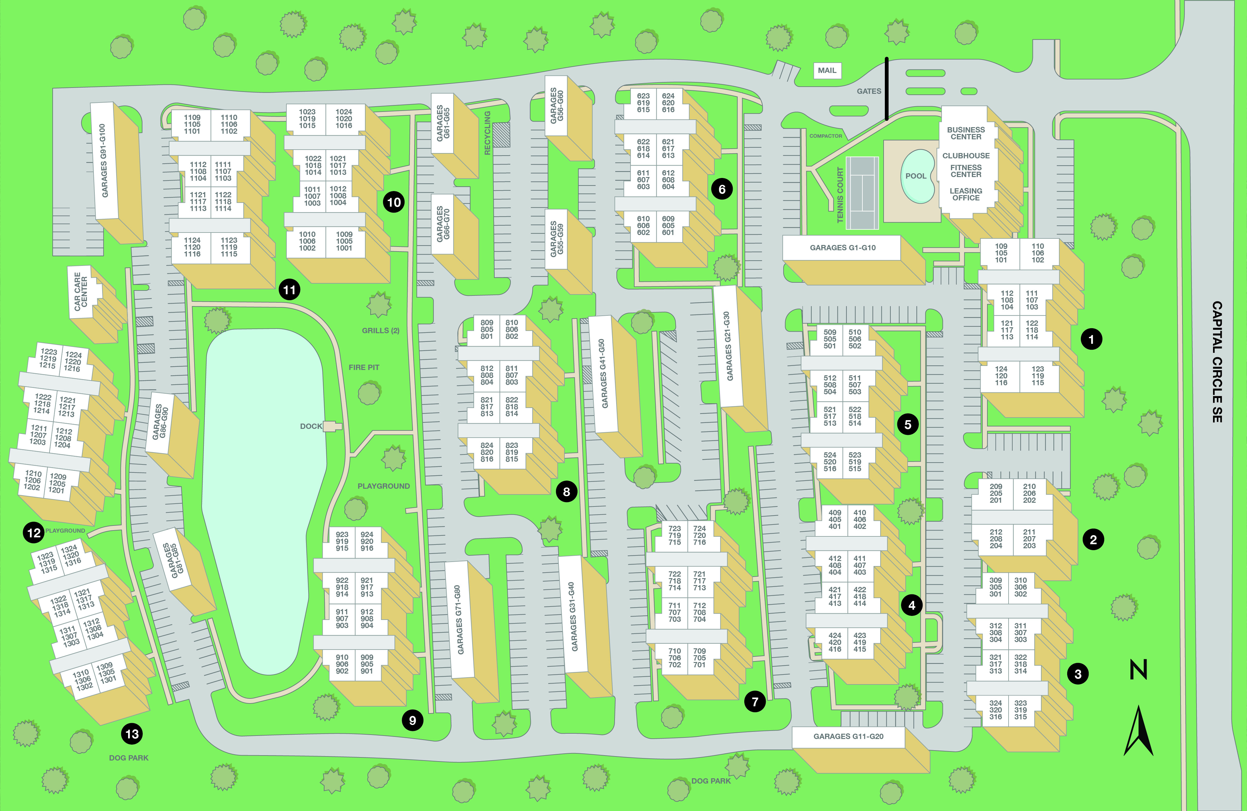 MAA Southwood Property Sitemap
