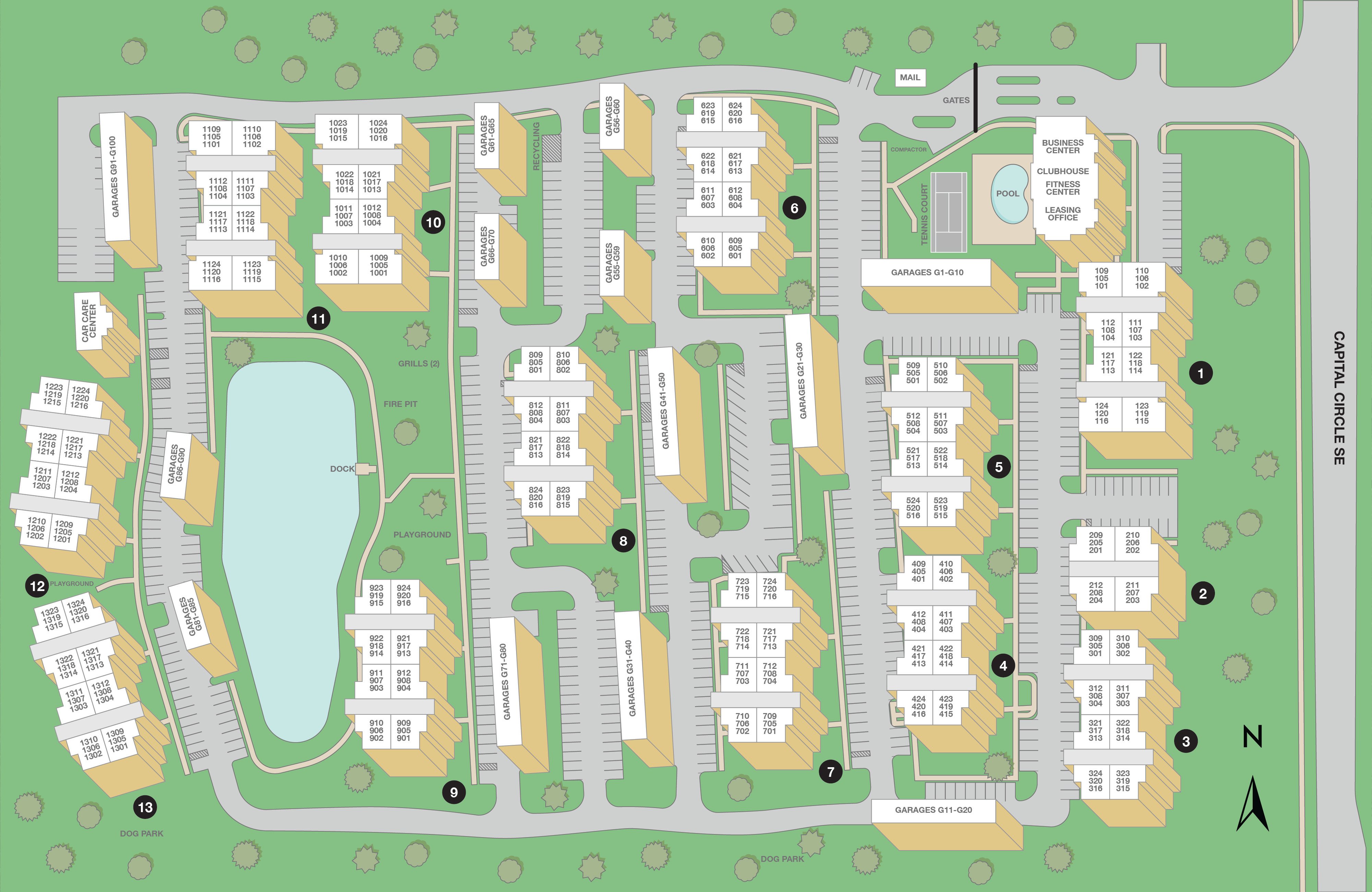 MAA Southwood Property Sitemap