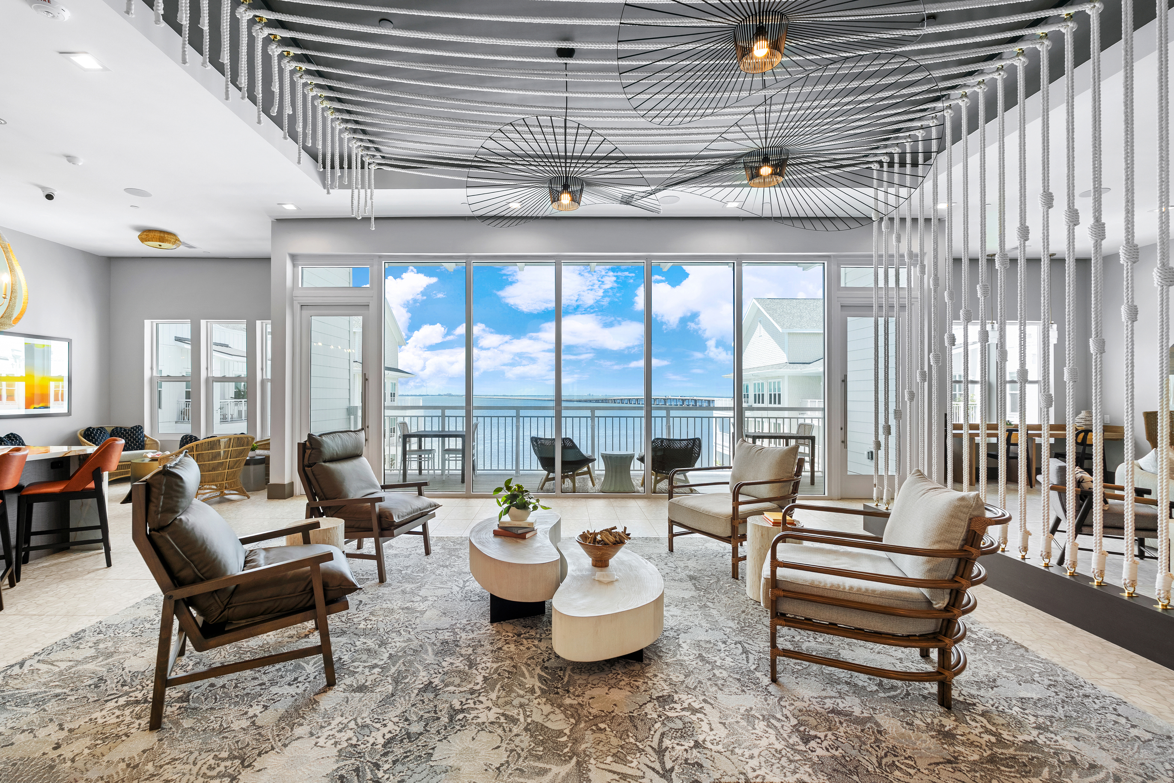 Rooftop lounge at MAA Breakwater luxury apartment homes in Tampa, FL