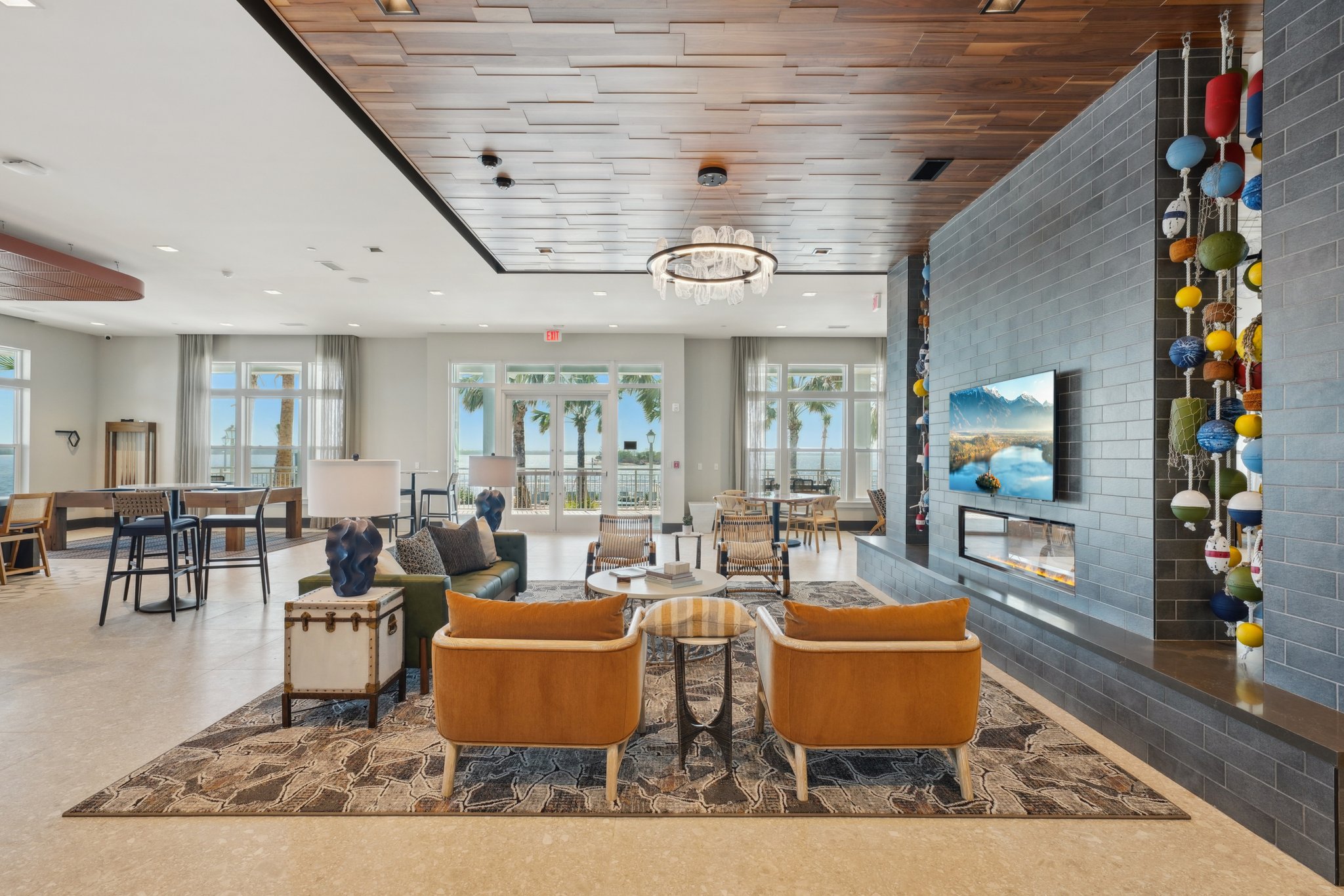Clubhouse at MAA Breakwater luxury apartment homes in Tampa, FL