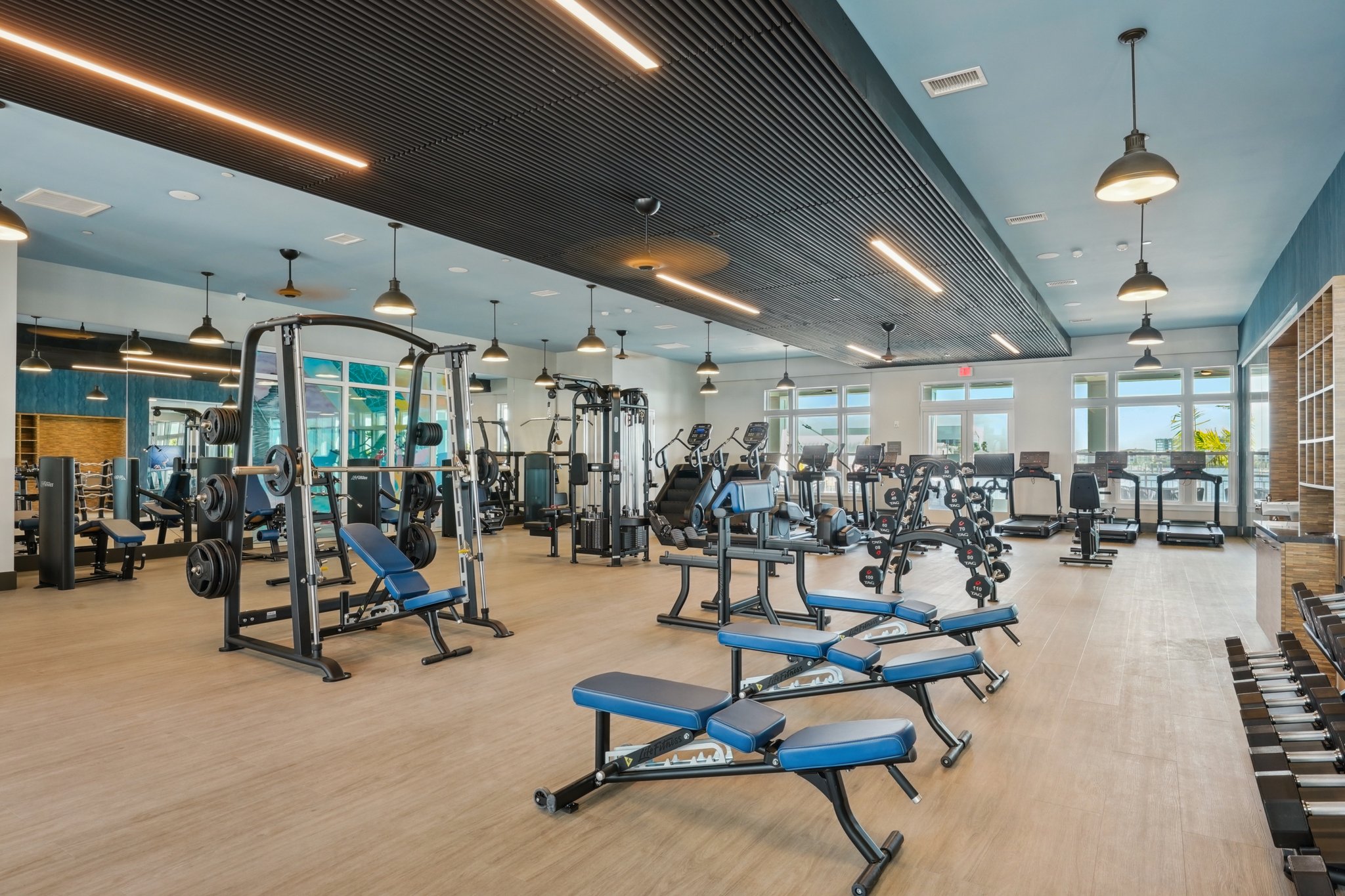 Gym at MAA Breakwater luxury apartment homes in Tampa, FL