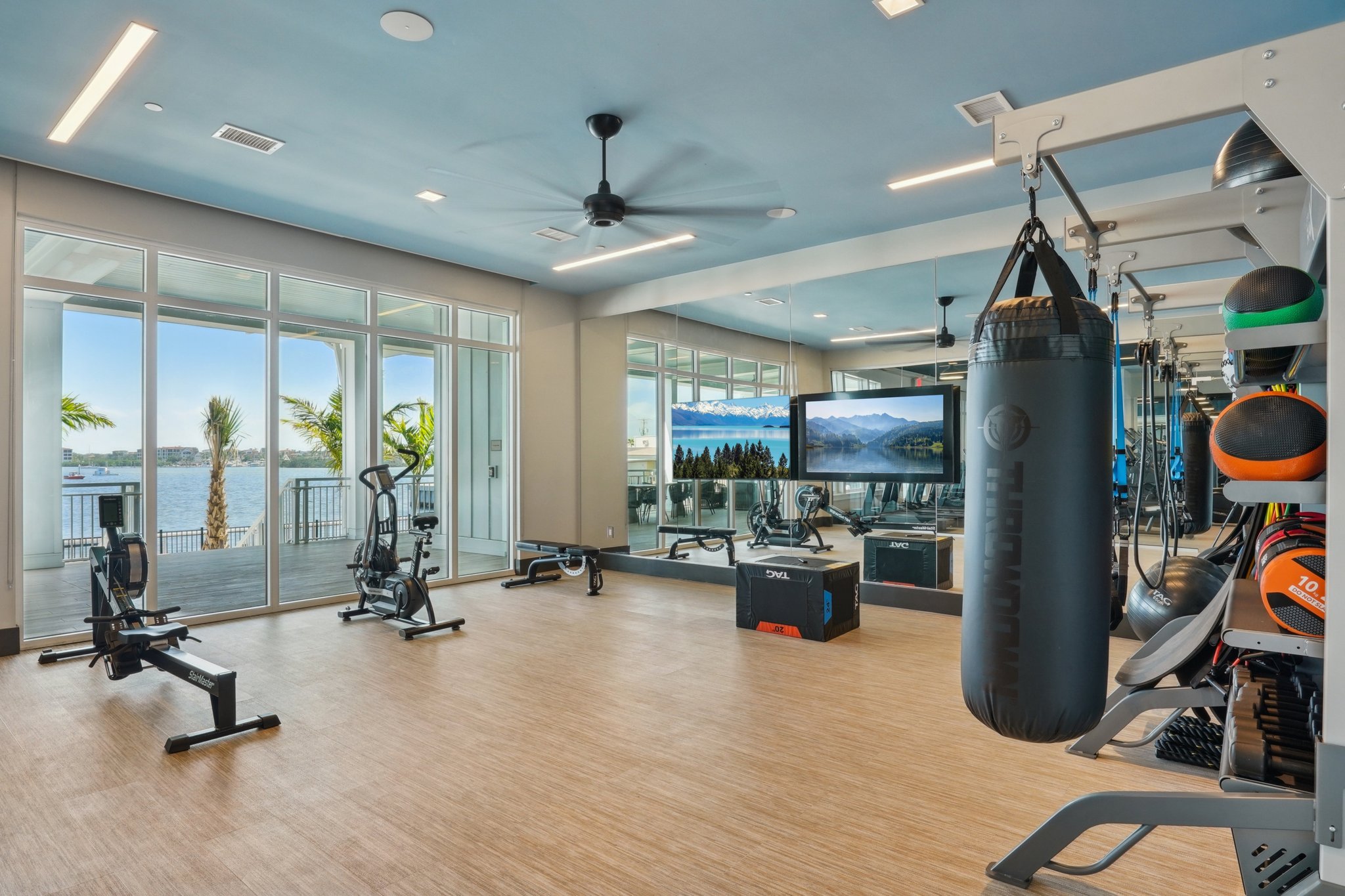Gym at MAA Breakwater luxury apartment homes in Tampa, FL