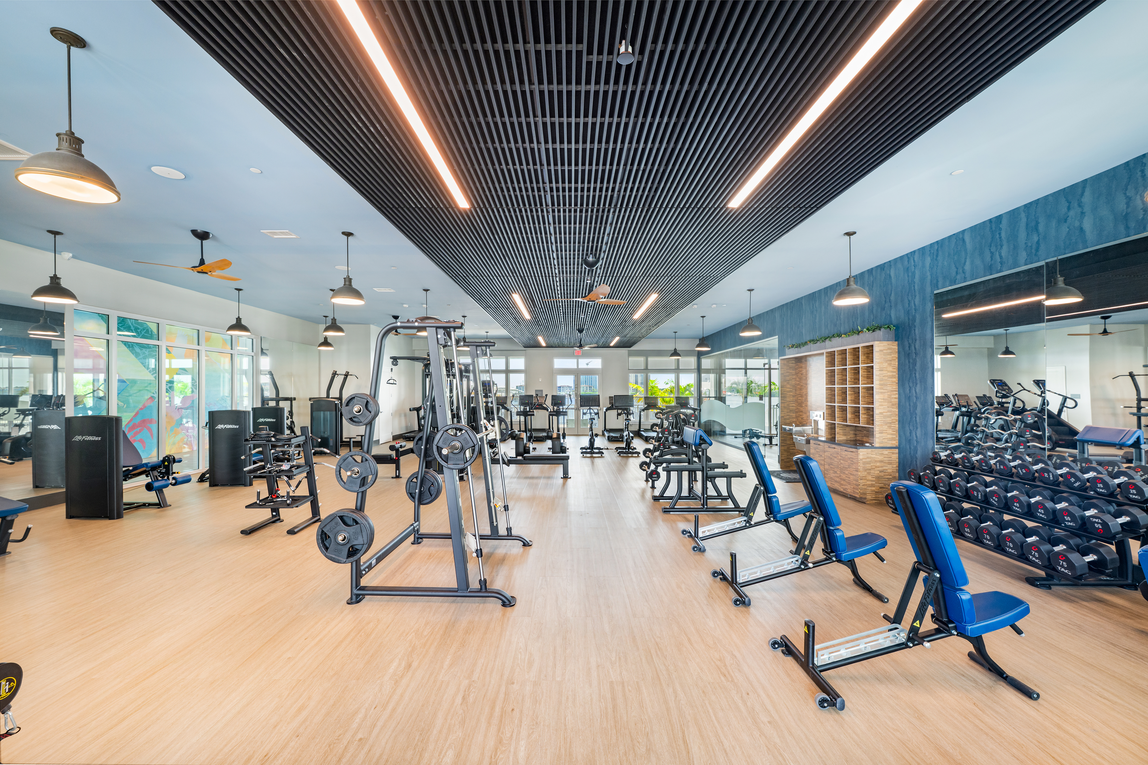Fitness center at MAA Breakwater luxury apartment homes in Tamps, FL