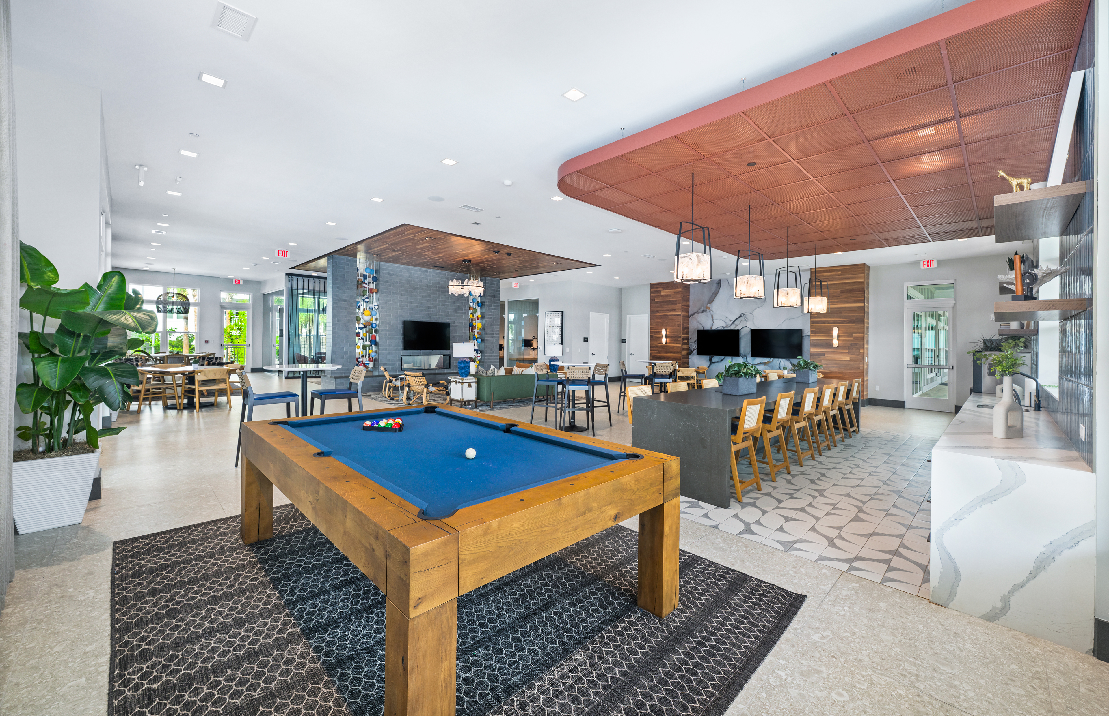 Billiards at MAA Breakwater luxury apartment homes in Tamps, FL