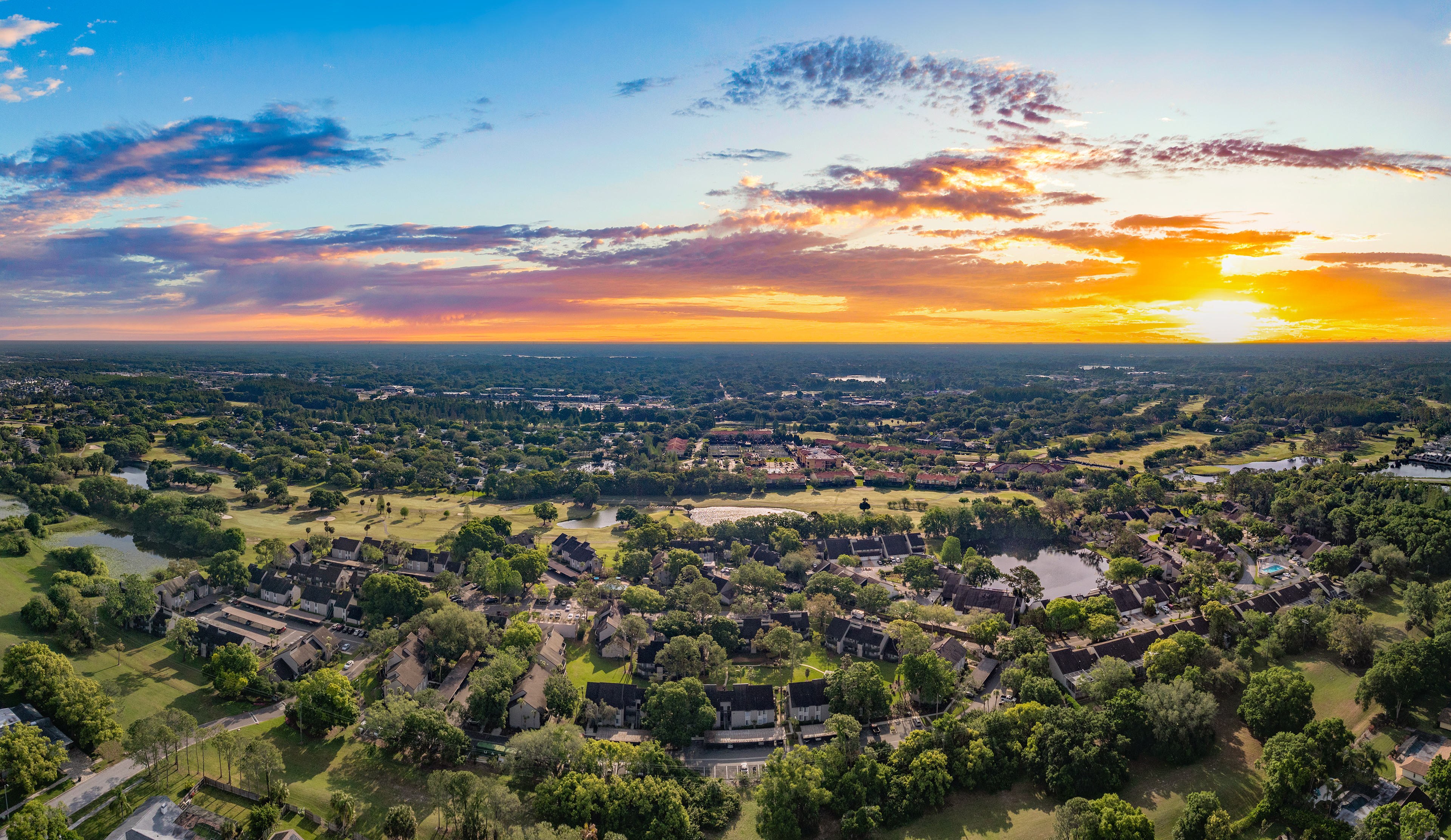 Aerial Property shot at MAA Carrollwood in Tampa, FL