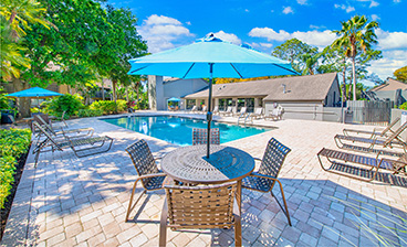 Pool at MAA Carrollwood luxury apartment homes in Tampa, FL