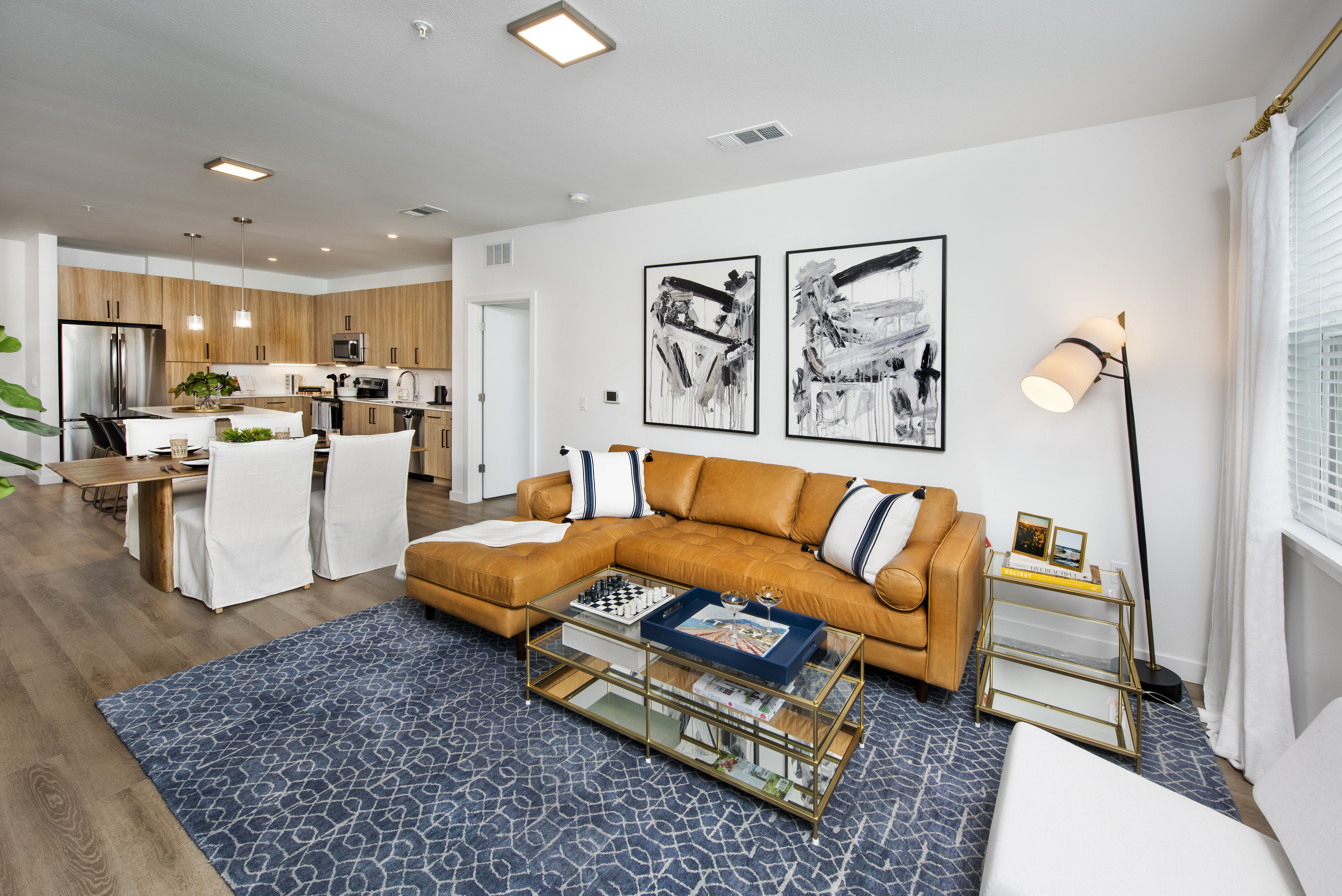 Model Living Room at MAA Hampton Preserve in Tampa, FL