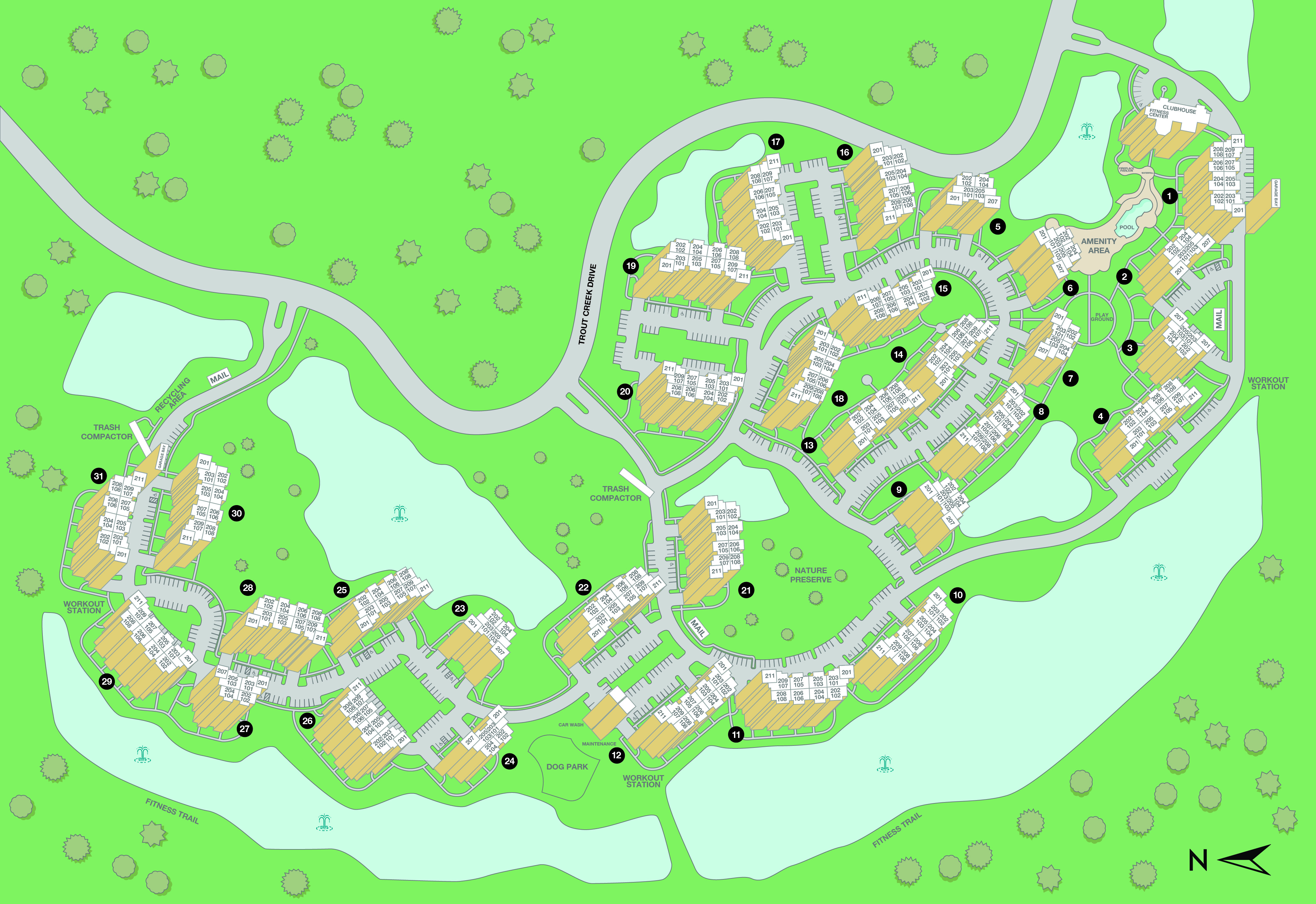 MAA Hampton Preserve Property Sitemap