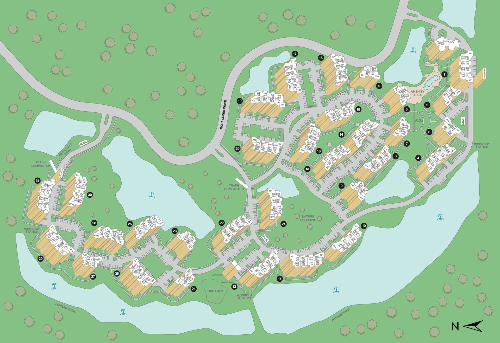 MAA Hampton Preserve Property Sitemap