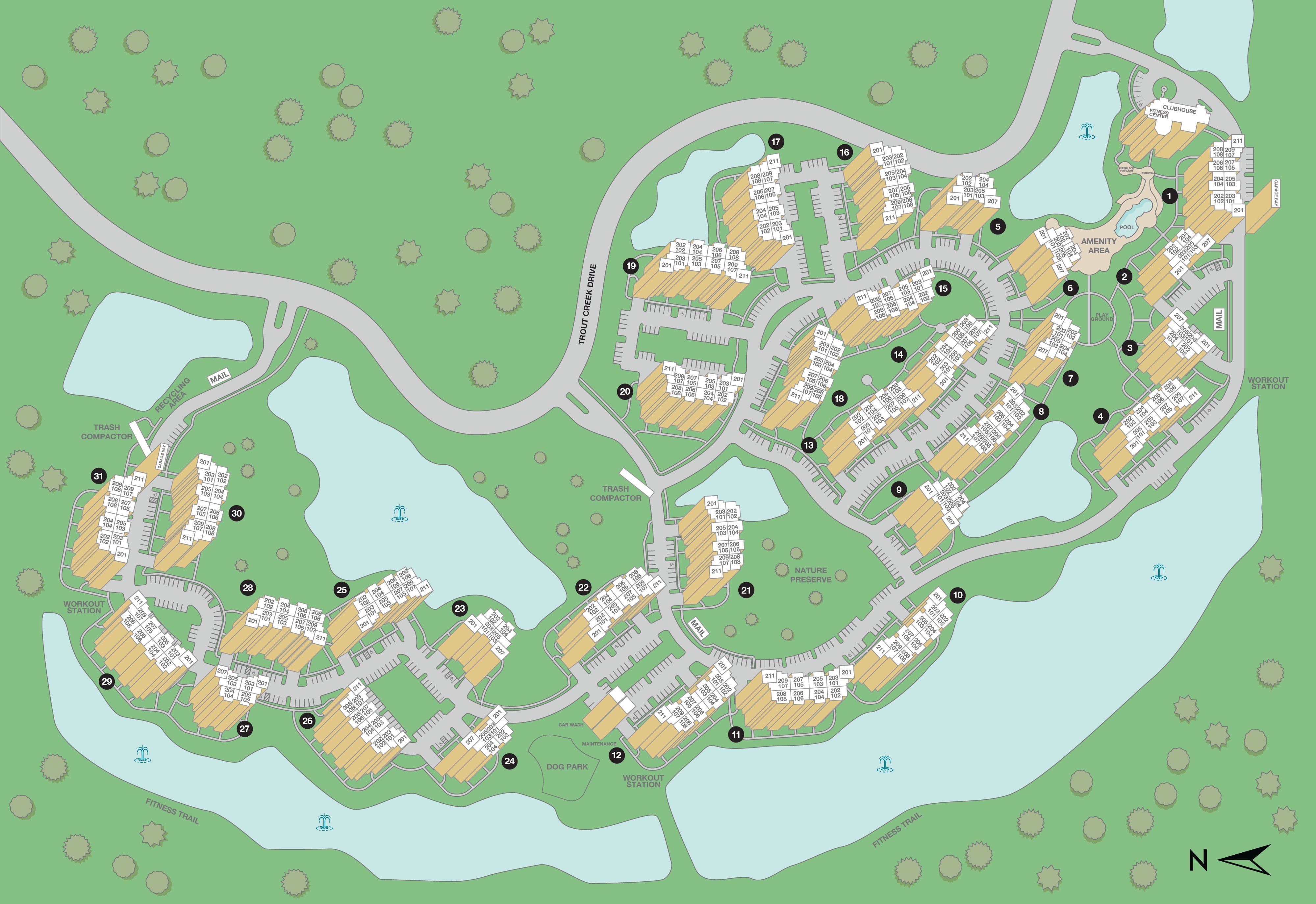 MAA Hampton Preserve Property Sitemap