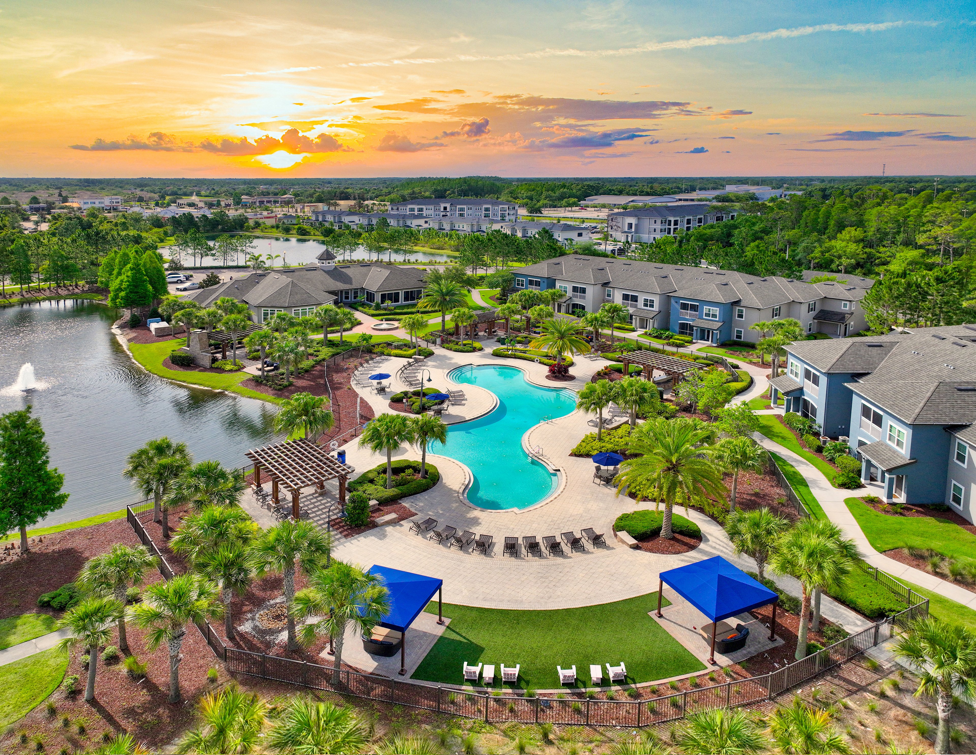 Aerial Property View at MAA Hampton Preserve in Tampa, FL