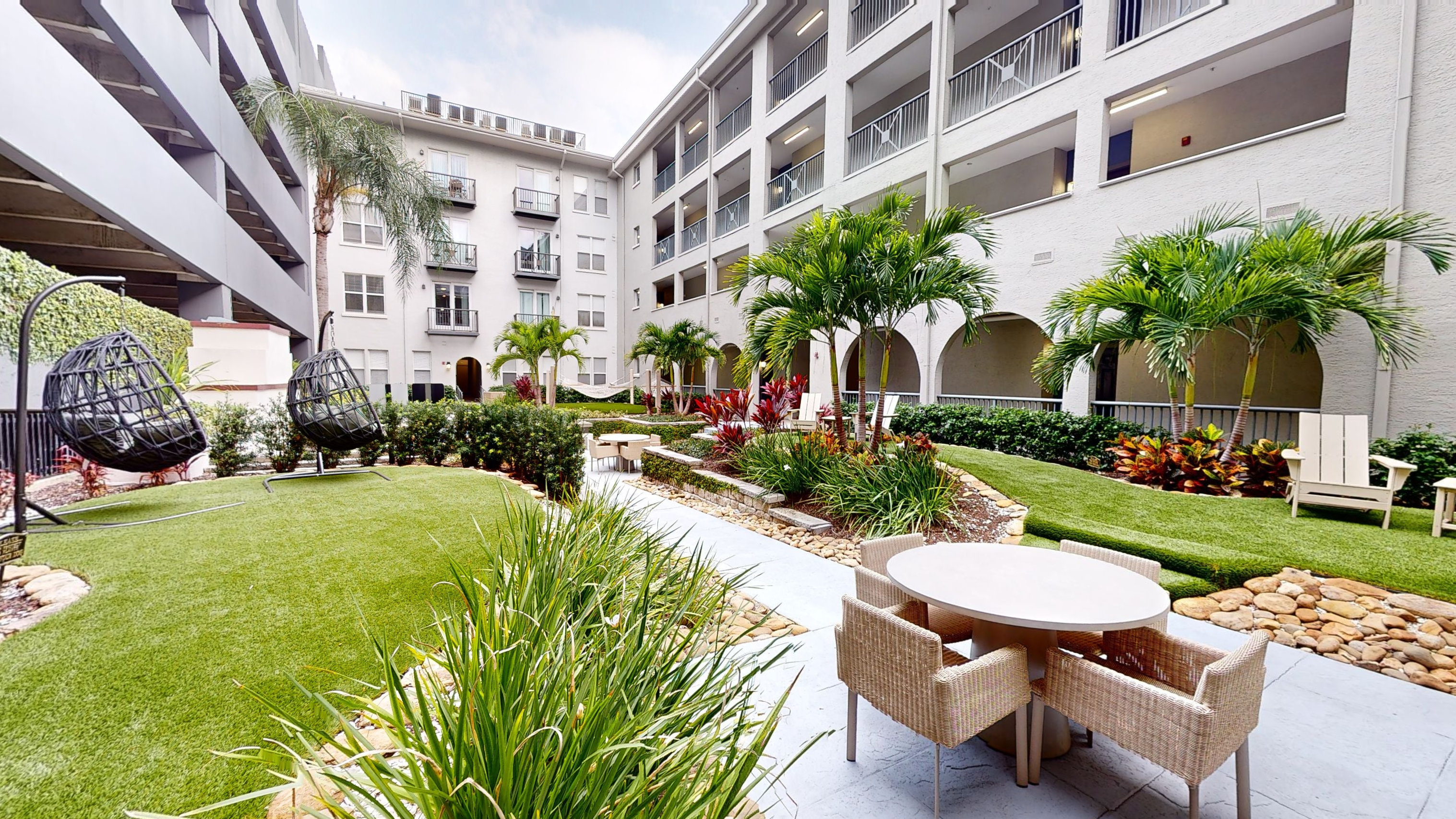 Courtyard and Grilling Area