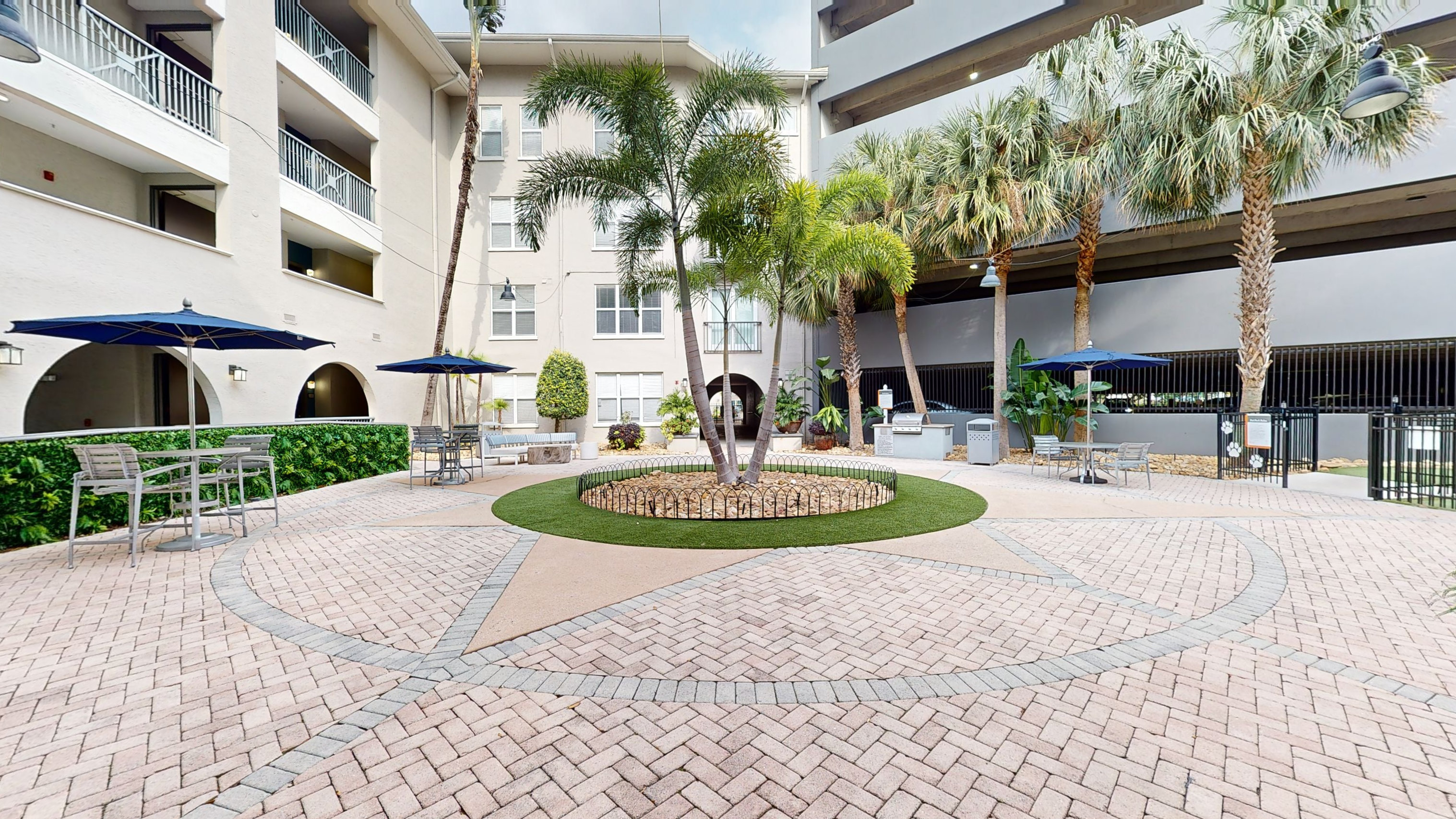 Courtyard, Pet Spa, and Dog Park
