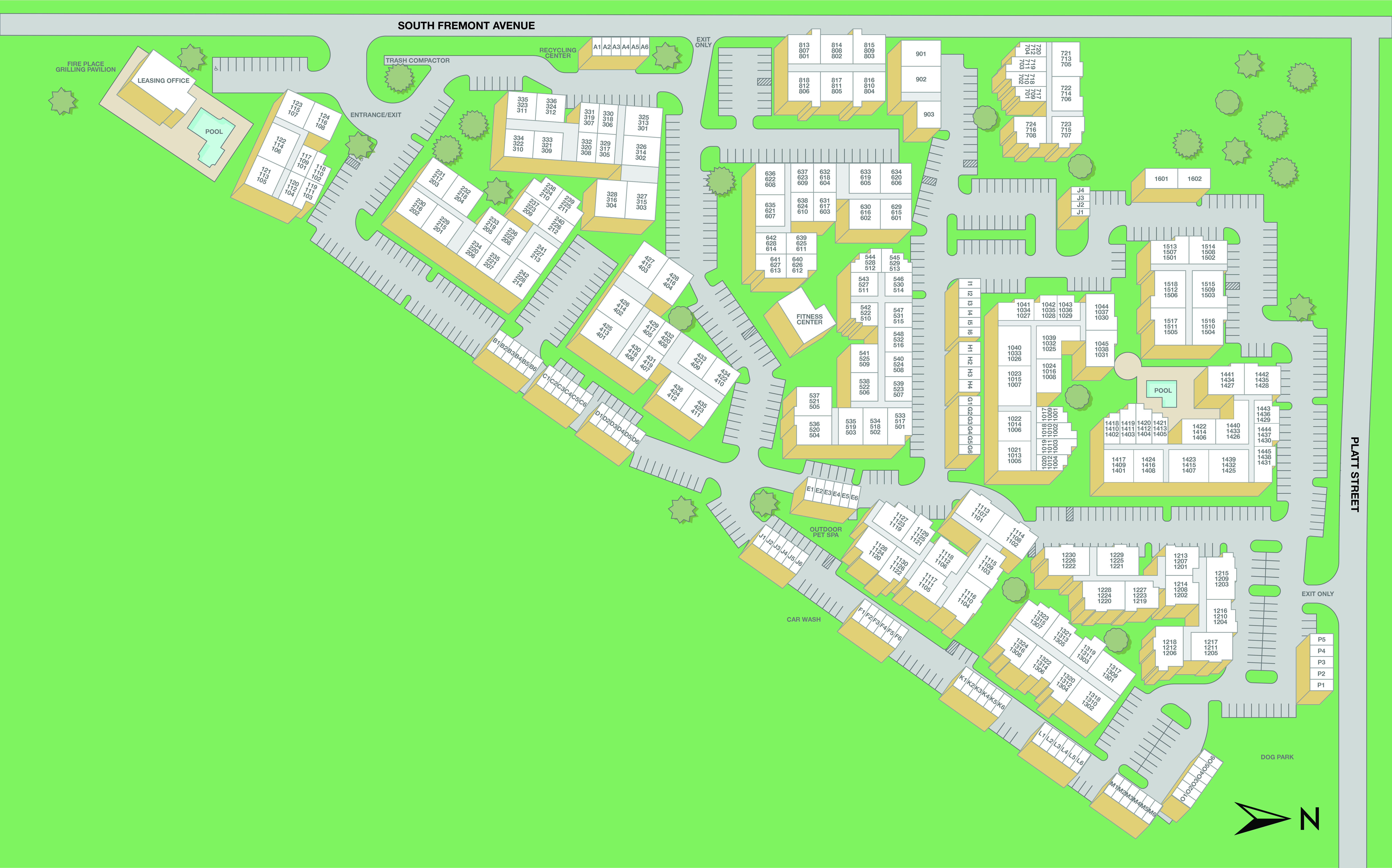 MAA Hyde Park Property Map