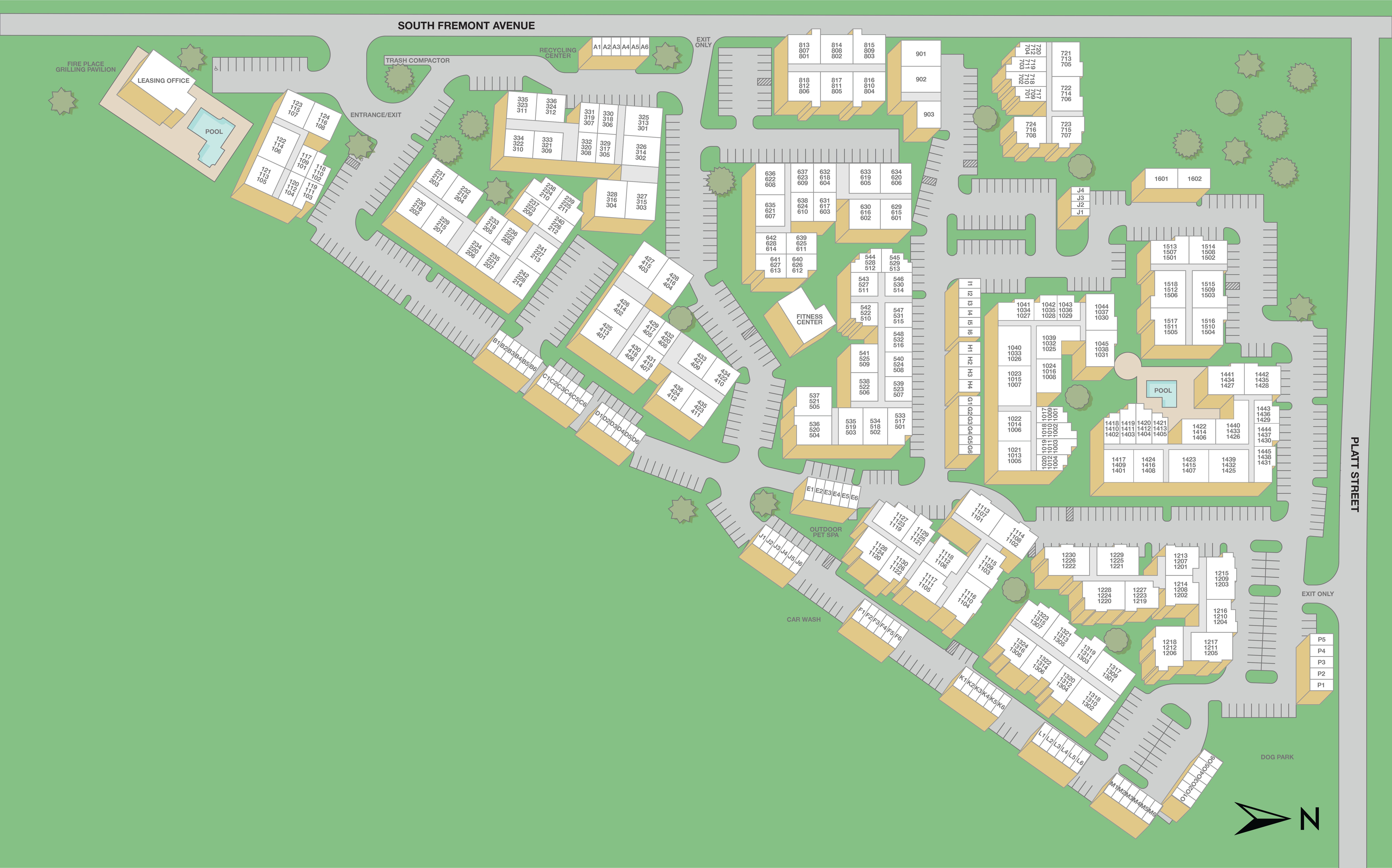 MAA Hyde Park Property Map