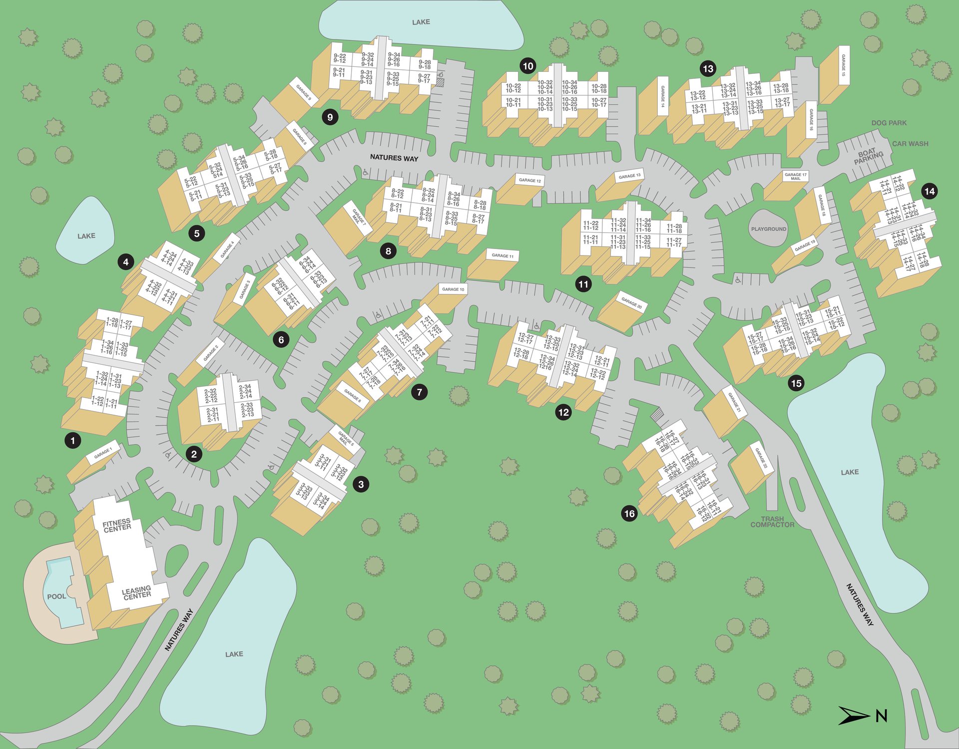 MAA Lakewood Ranch Property Sitemap