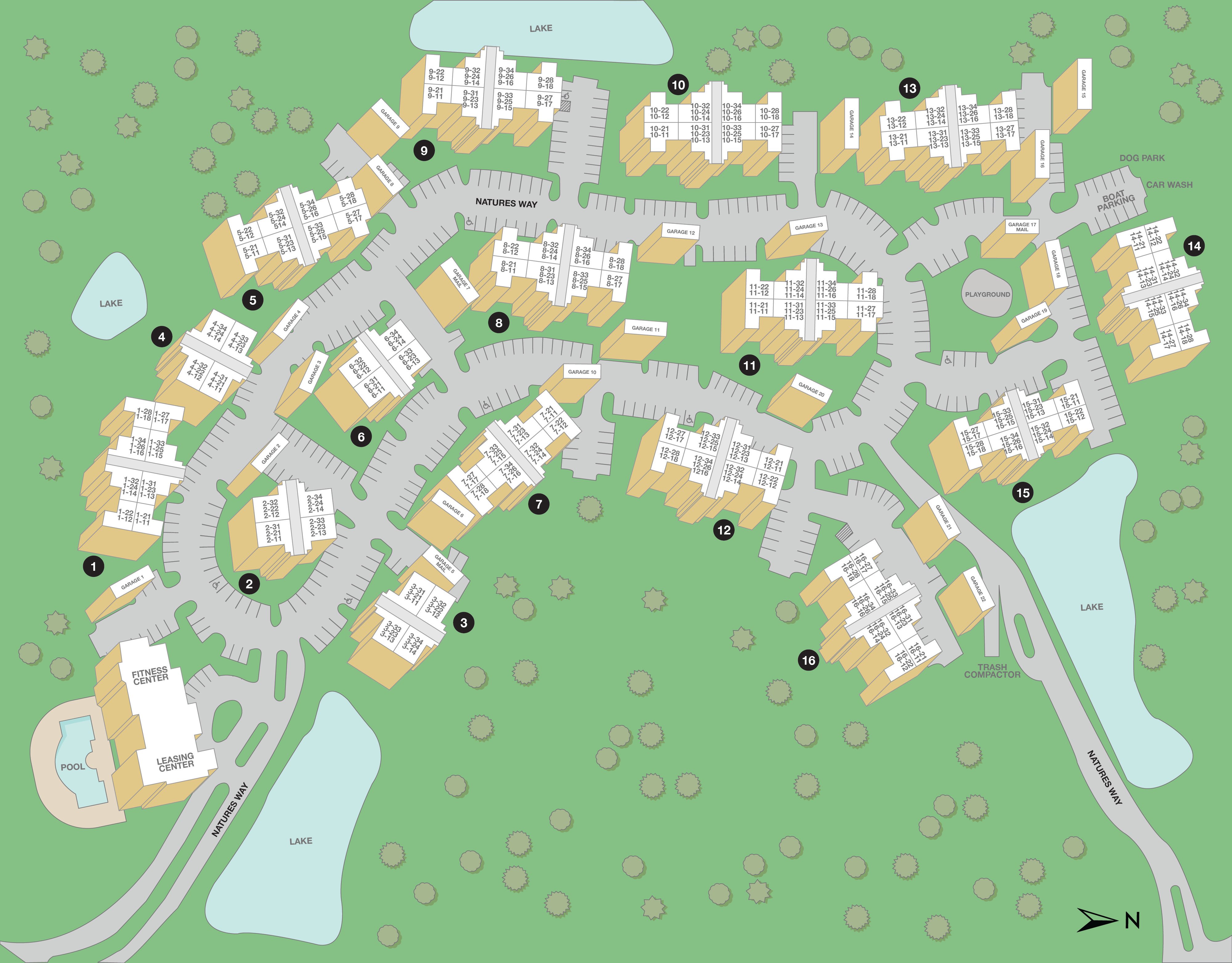 MAA Lakewood Ranch Property Sitemap