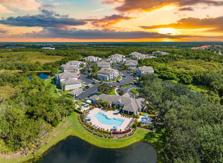 Property Aerial at MAA Lakewood Ranch luxury apartment homes in Tampa, FL