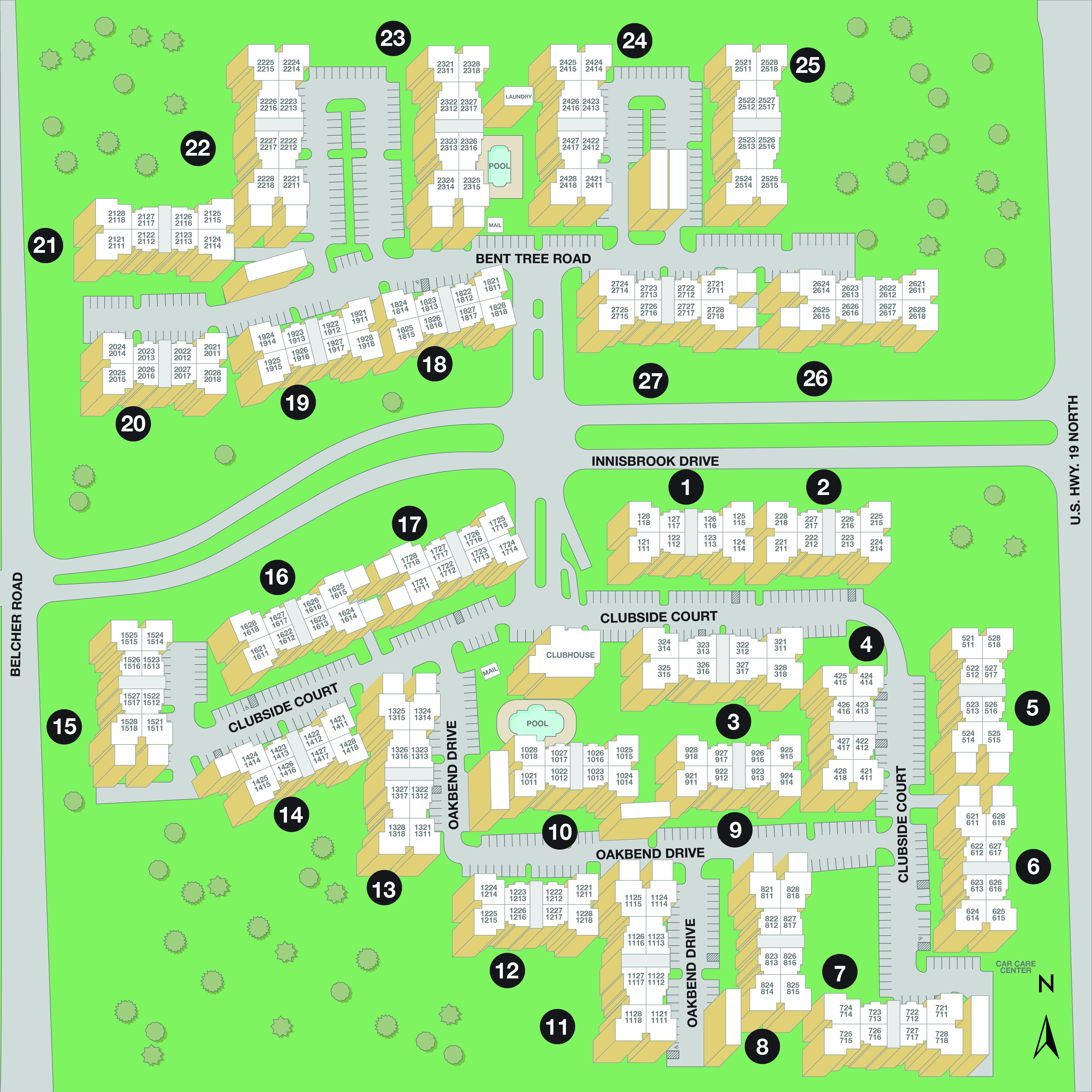 MAA Palm Harbor Sitemap