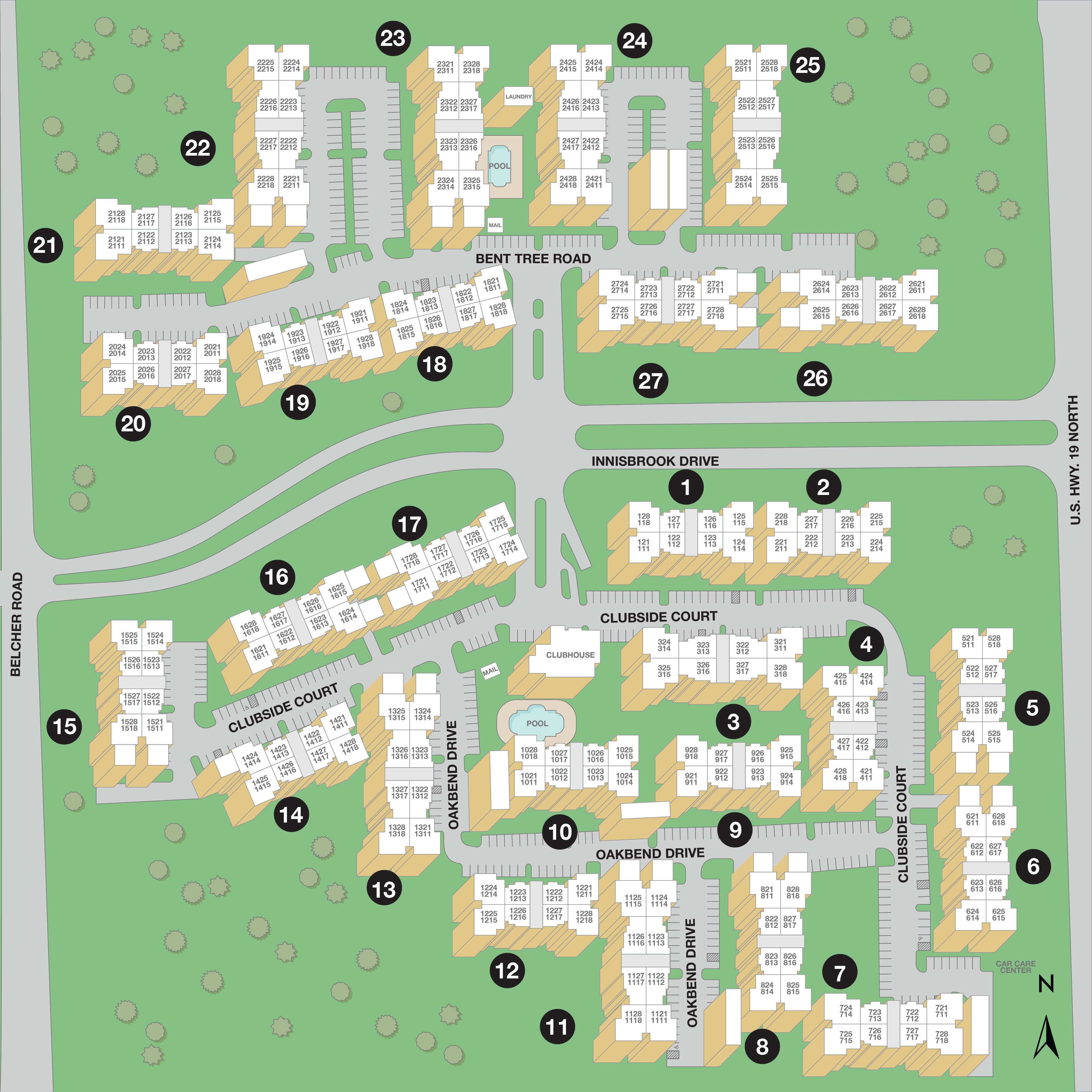MAA Palm Harbor Sitemap