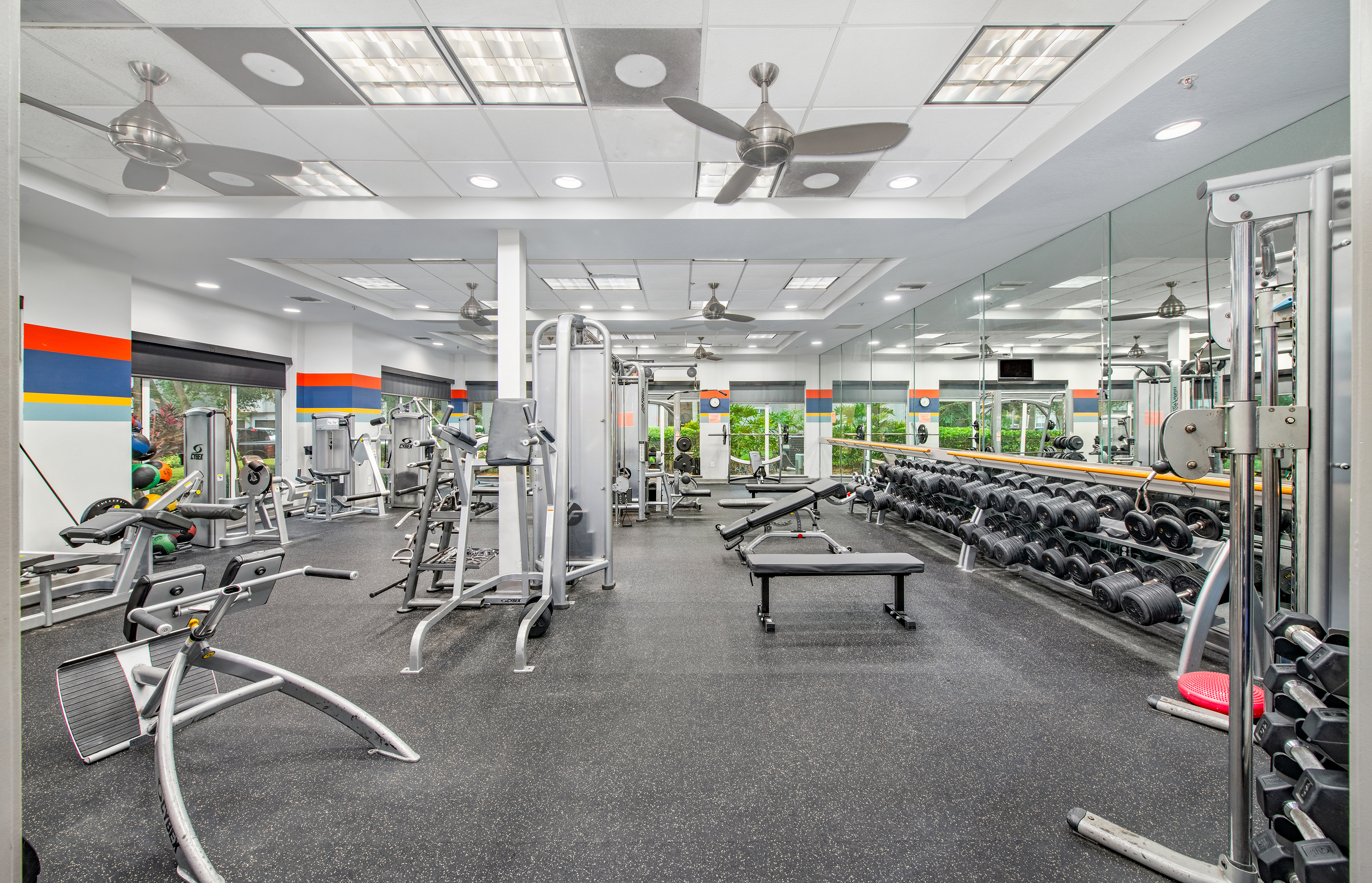 Fitness center at MAA Rocky Point luxury apartment homes in Tampa, FL