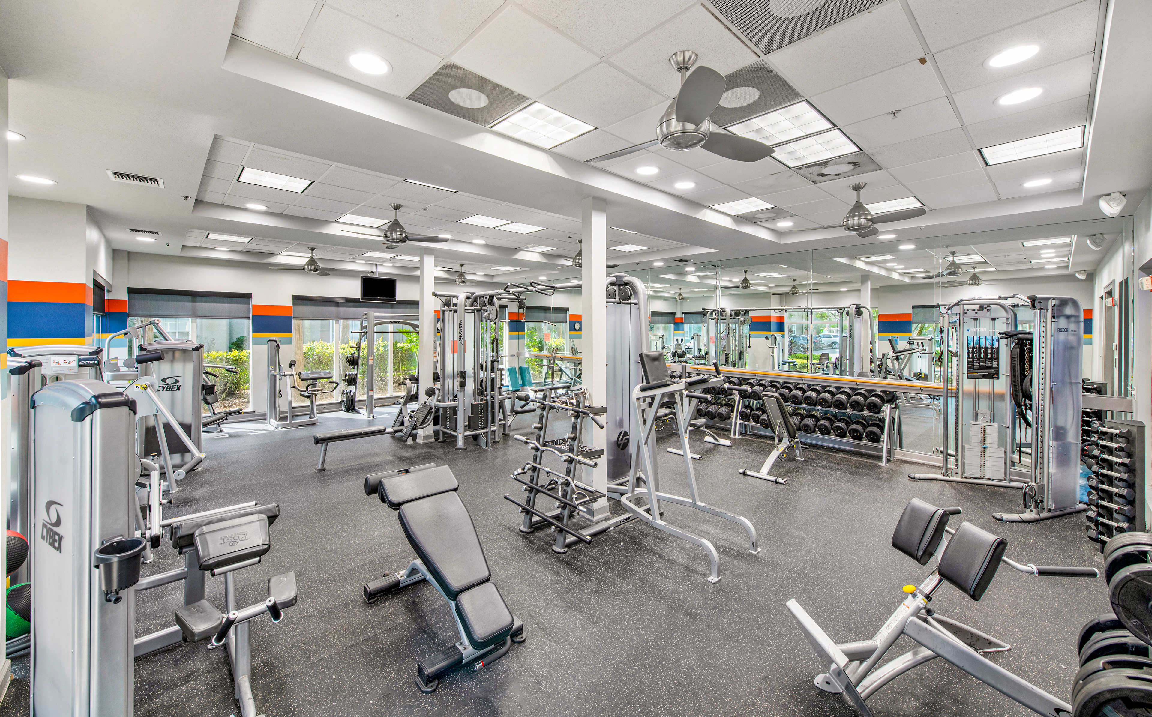 Fitness center at MAA Rocky Point luxury apartment homes in Tampa, FL