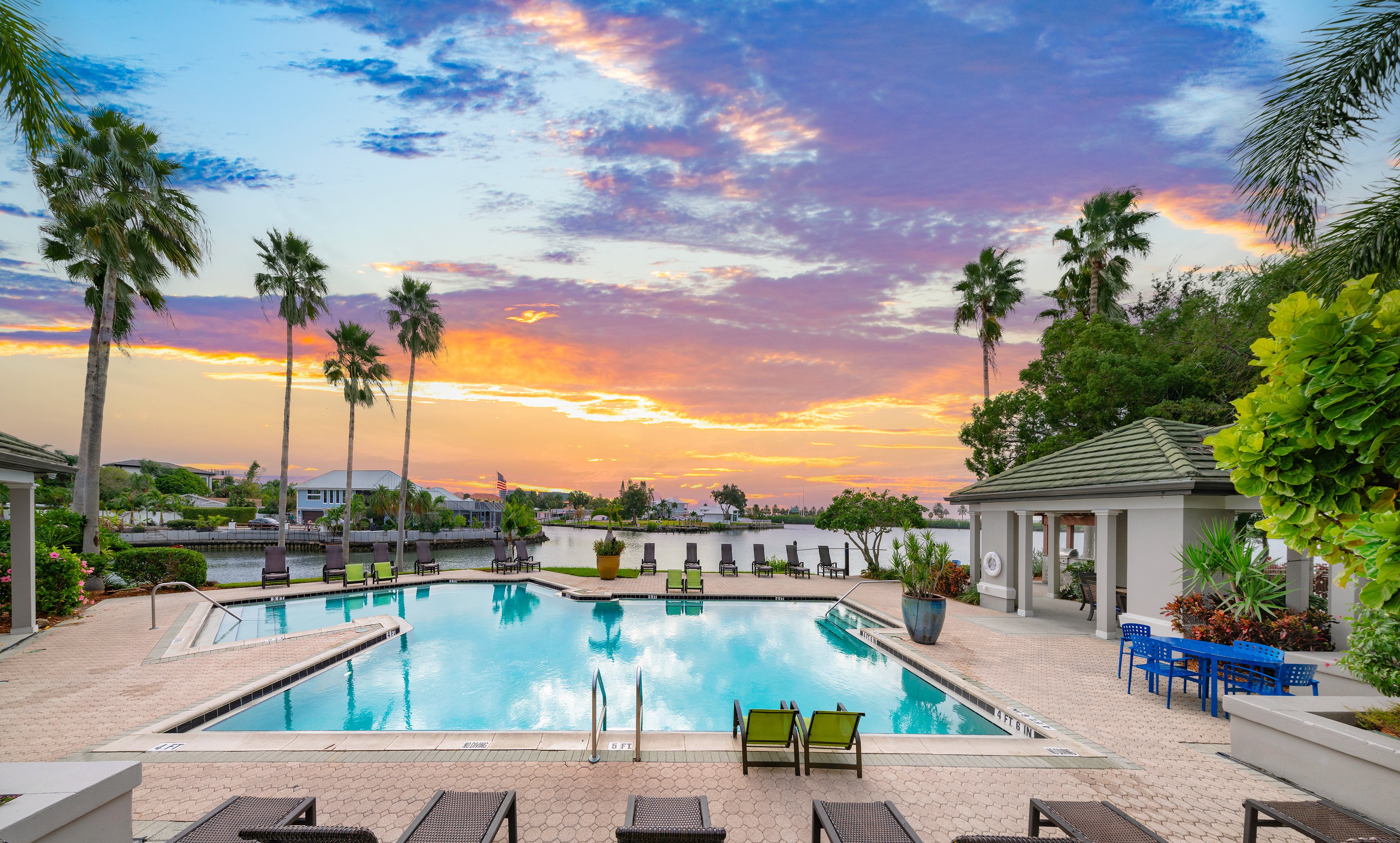Pool at MAA Rocky Point luxury apartment homes in Tampa, FL