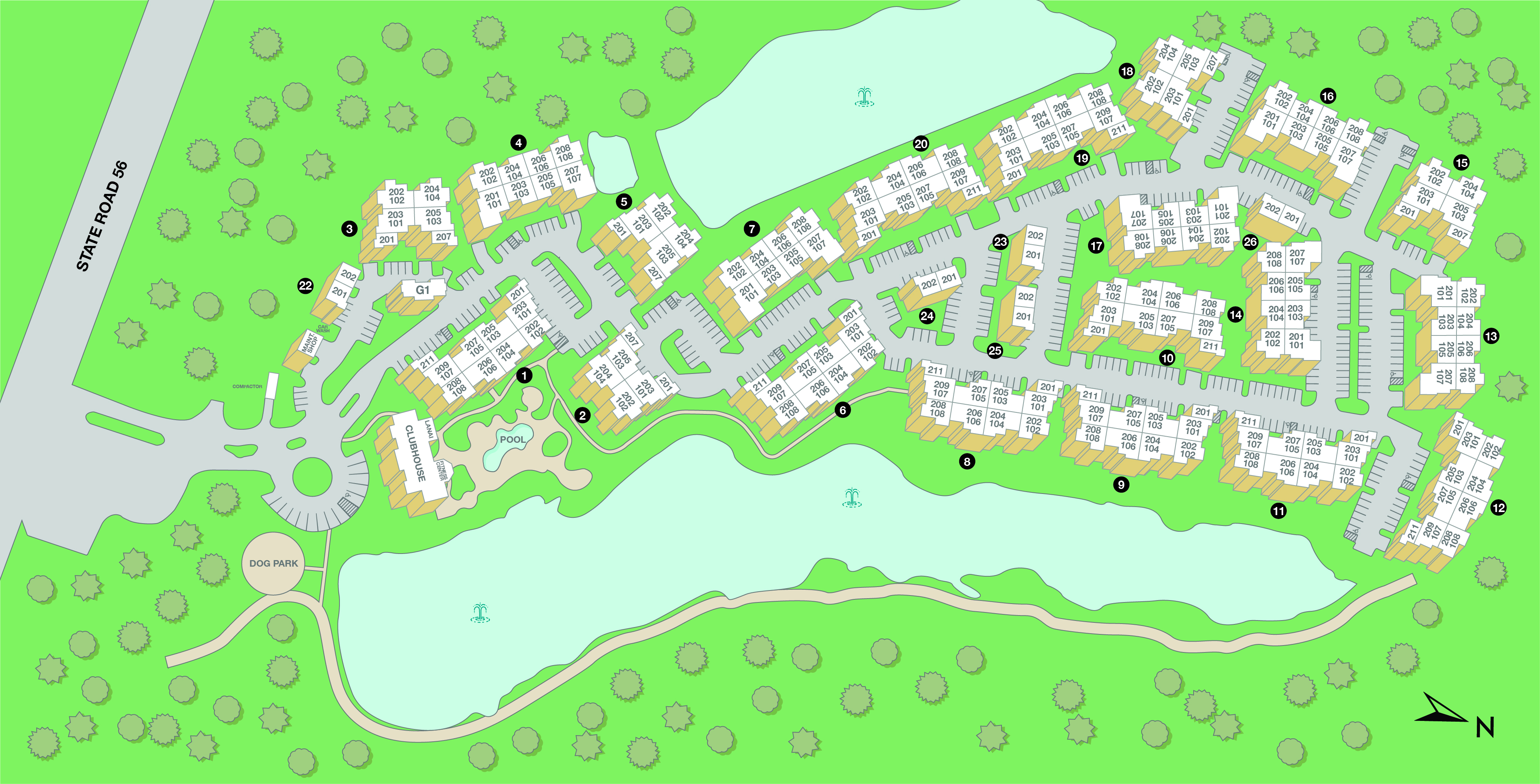 MAA Seven Oaks Property Sitemap