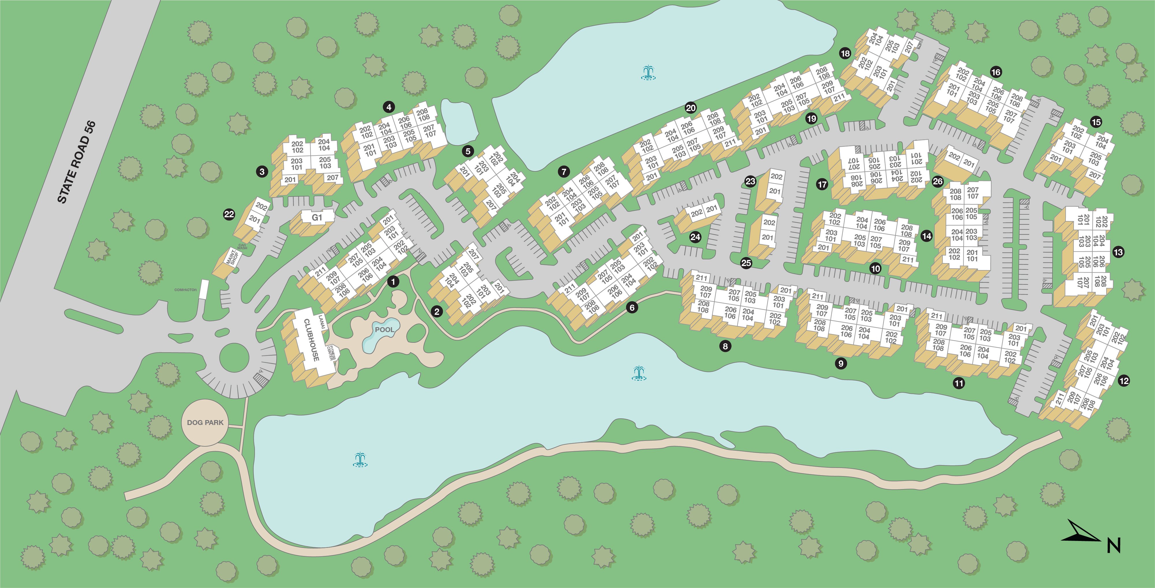 MAA Seven Oaks Property Sitemap