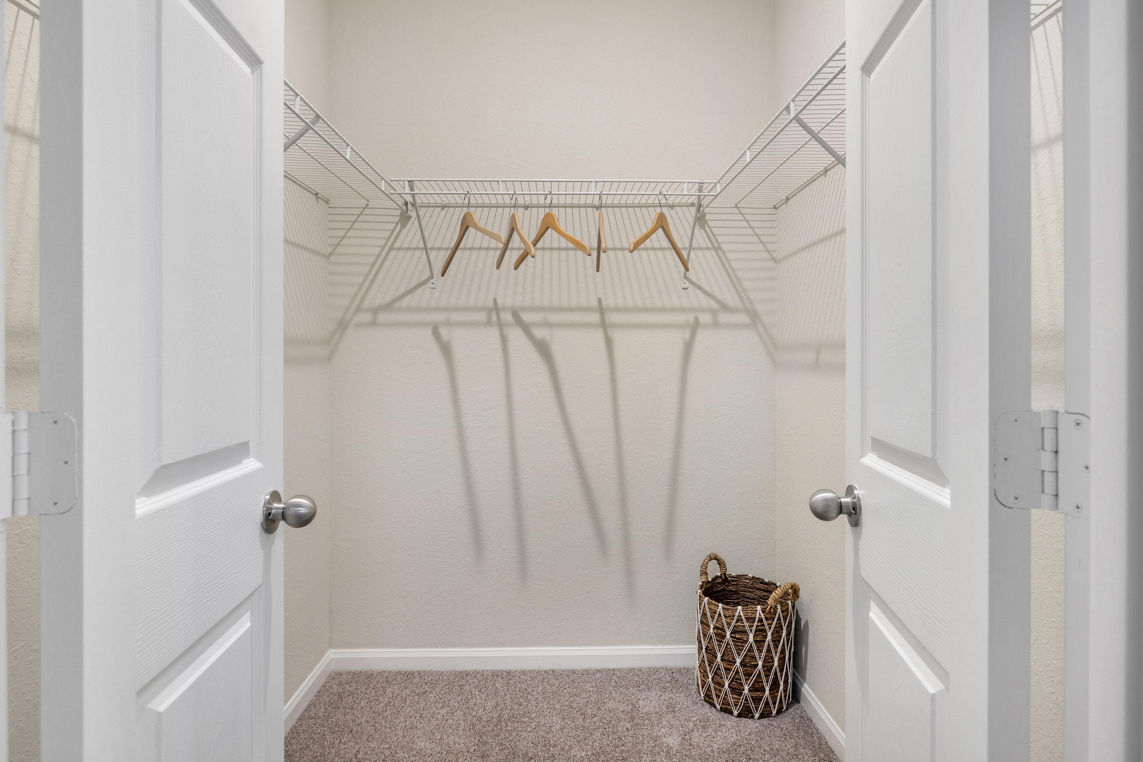 Closet at MAA Tampa Oaks luxury apartment homes in Tampa, FL