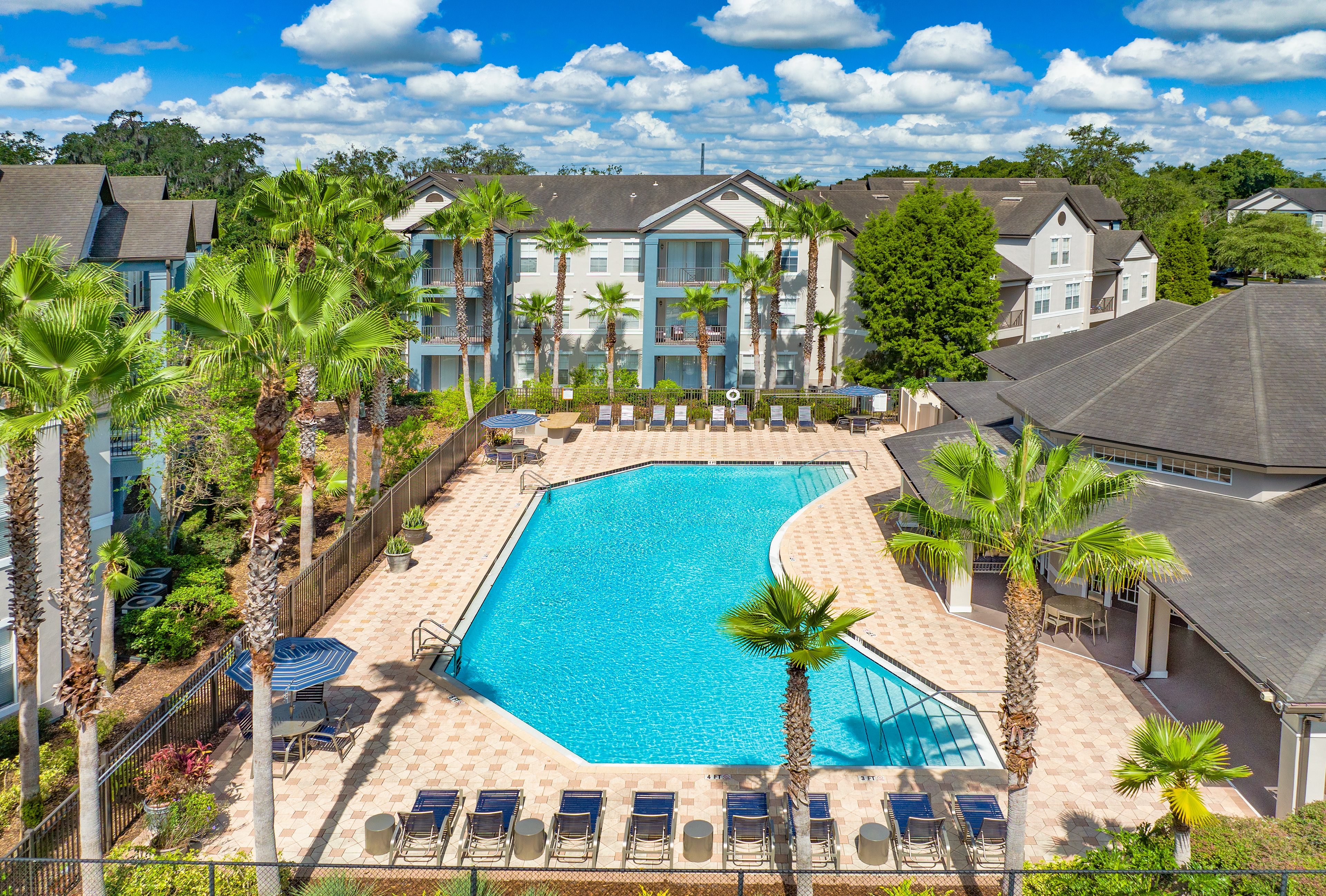 Aerial Pool at MAA Tampa Oaks in Tampa, FL