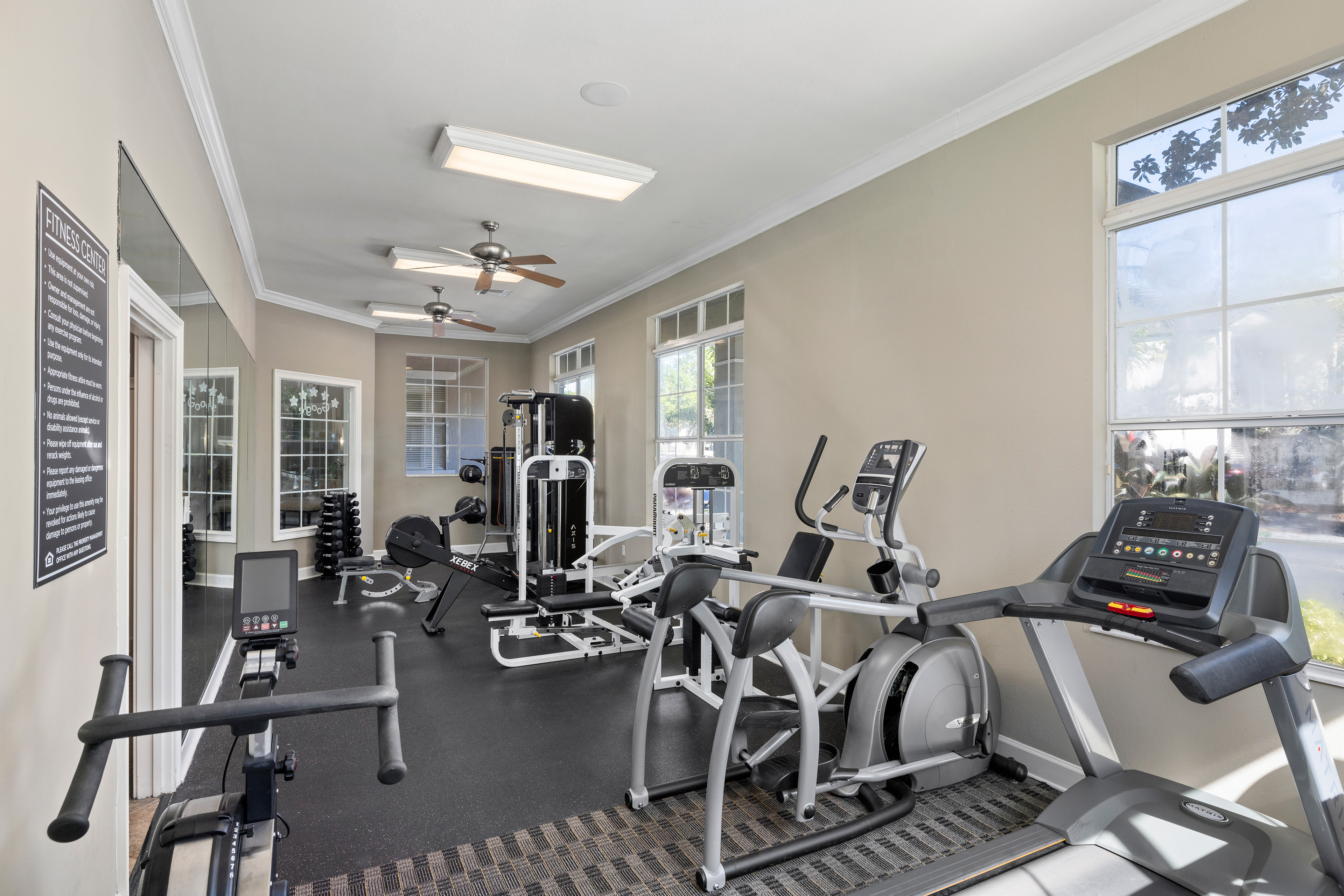Fitness center at MAA Tampa Oaks luxury apartment homes in Tampa, FL