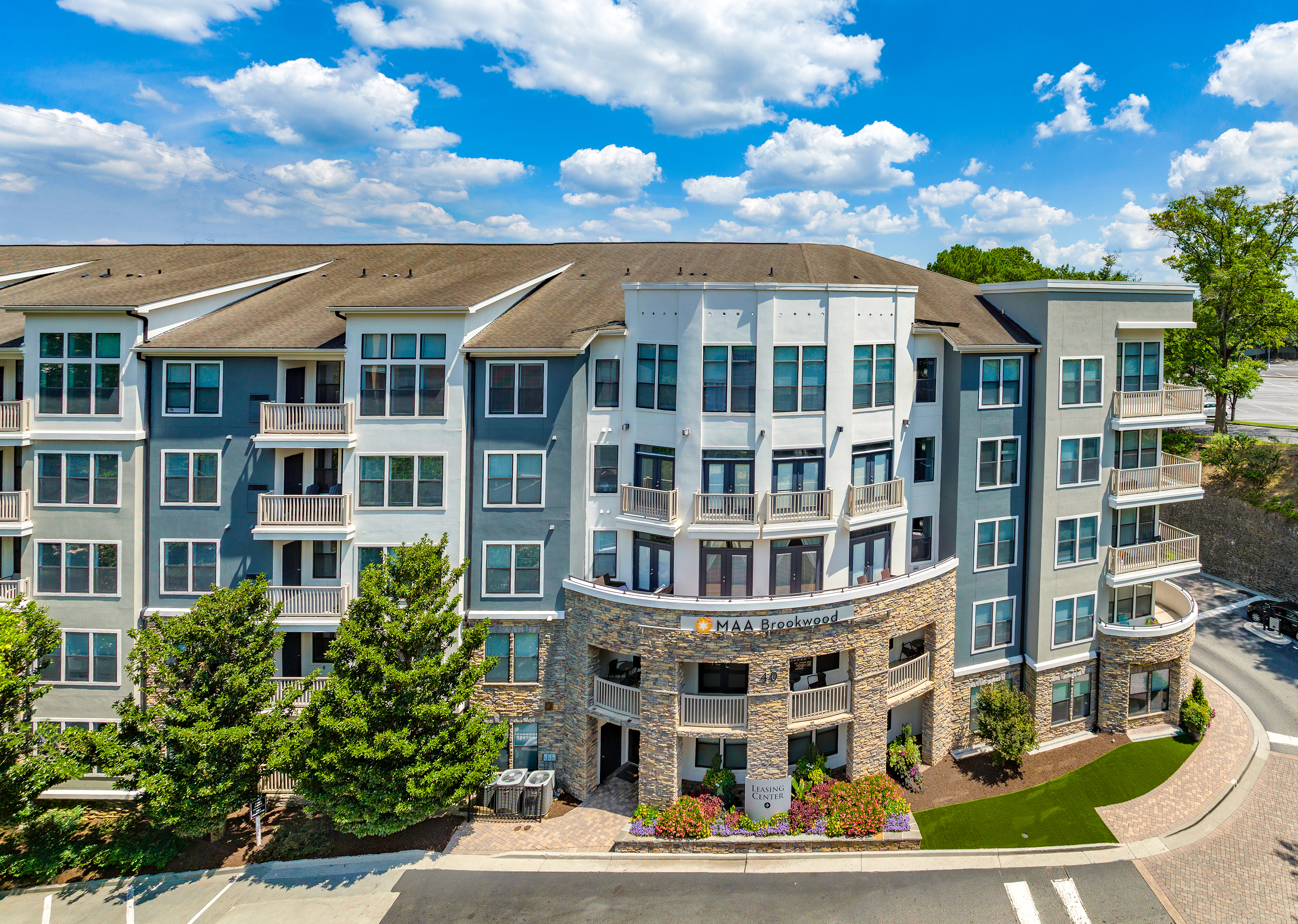 Leasing exterior at MAA Brookwood in Atlanta, GA