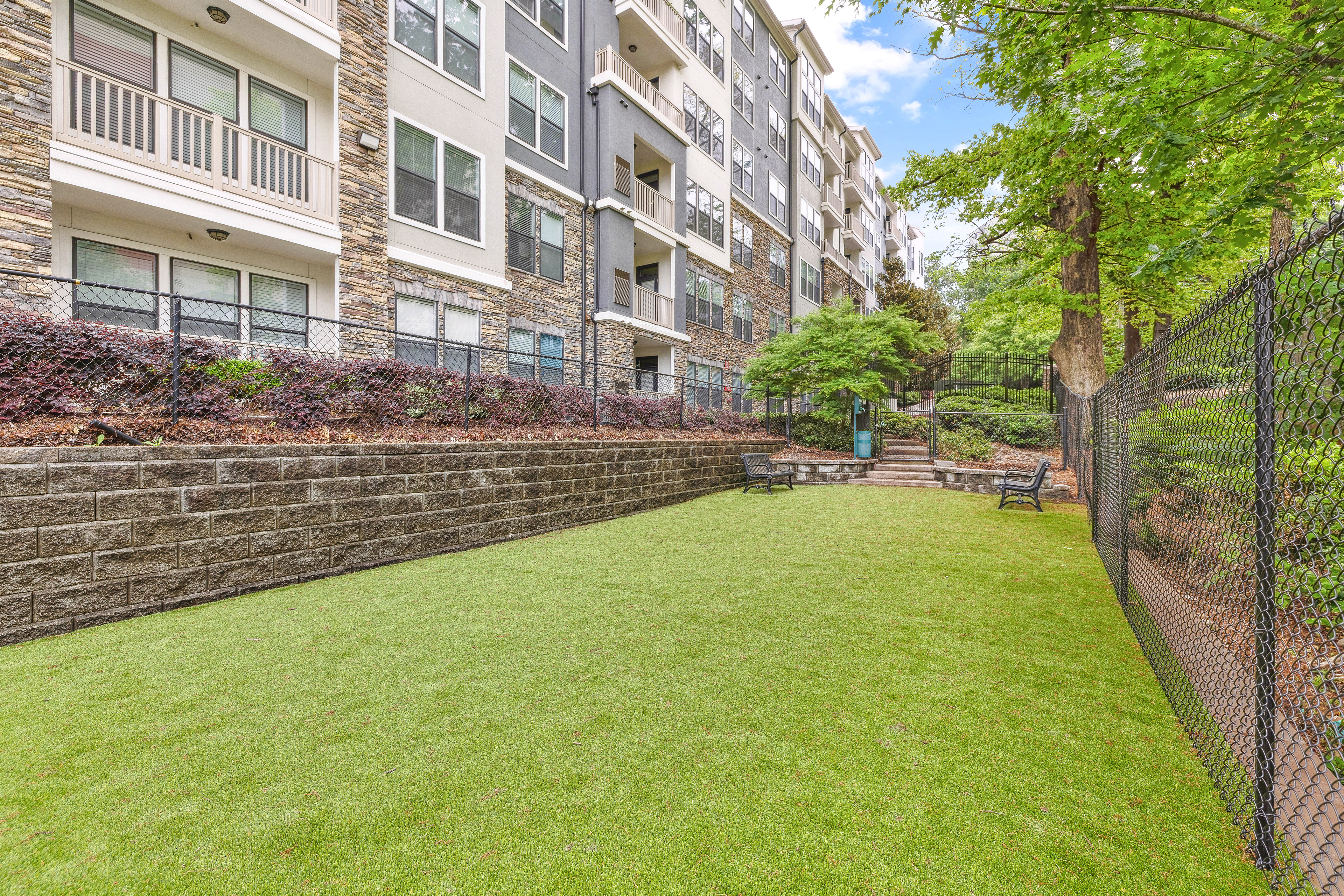 Pet park at MAA Brookwood luxury apartment homes in Atlanta, GA