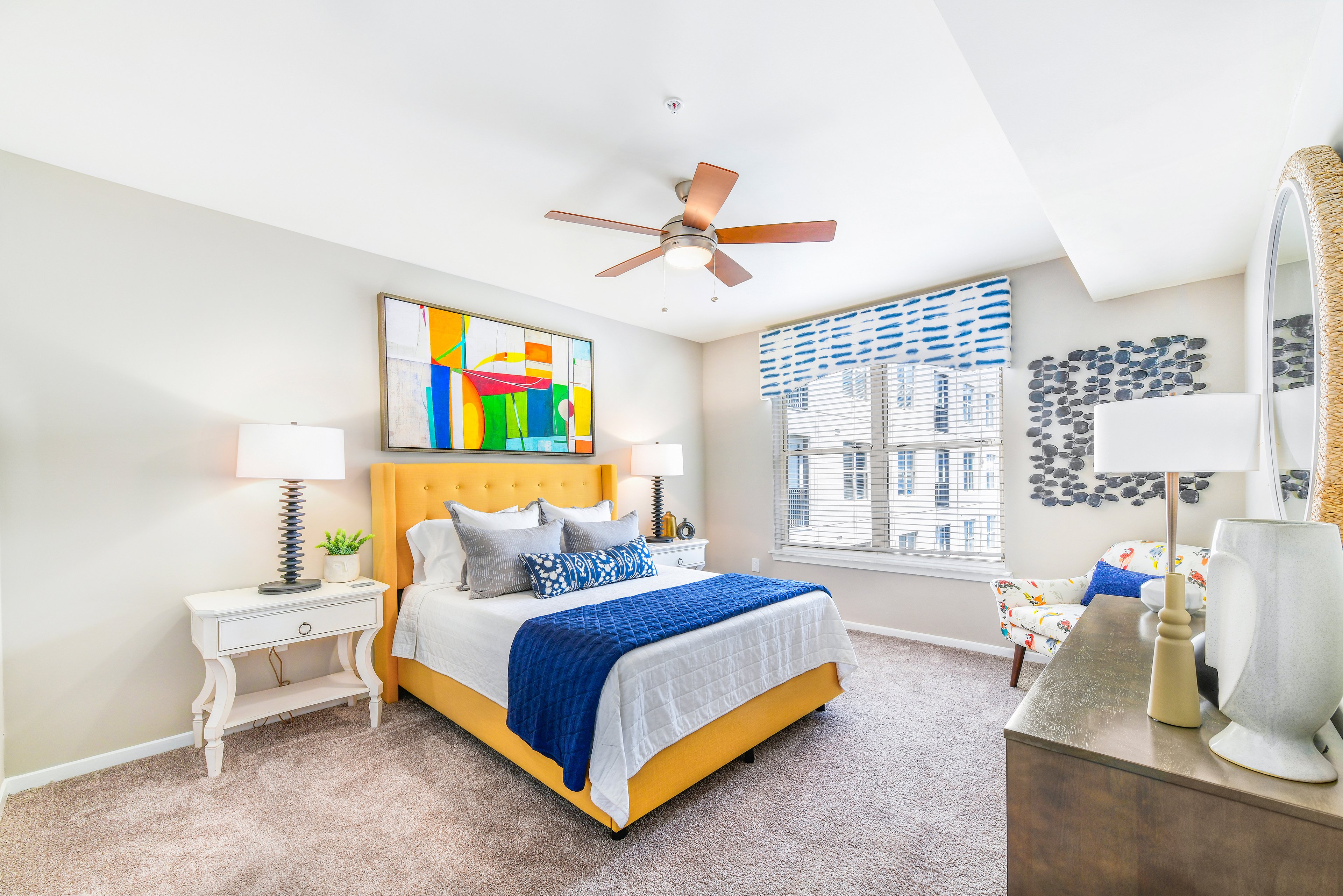 Bedroom at MAA Buckhead luxury apartment homes in Atlanta, GA