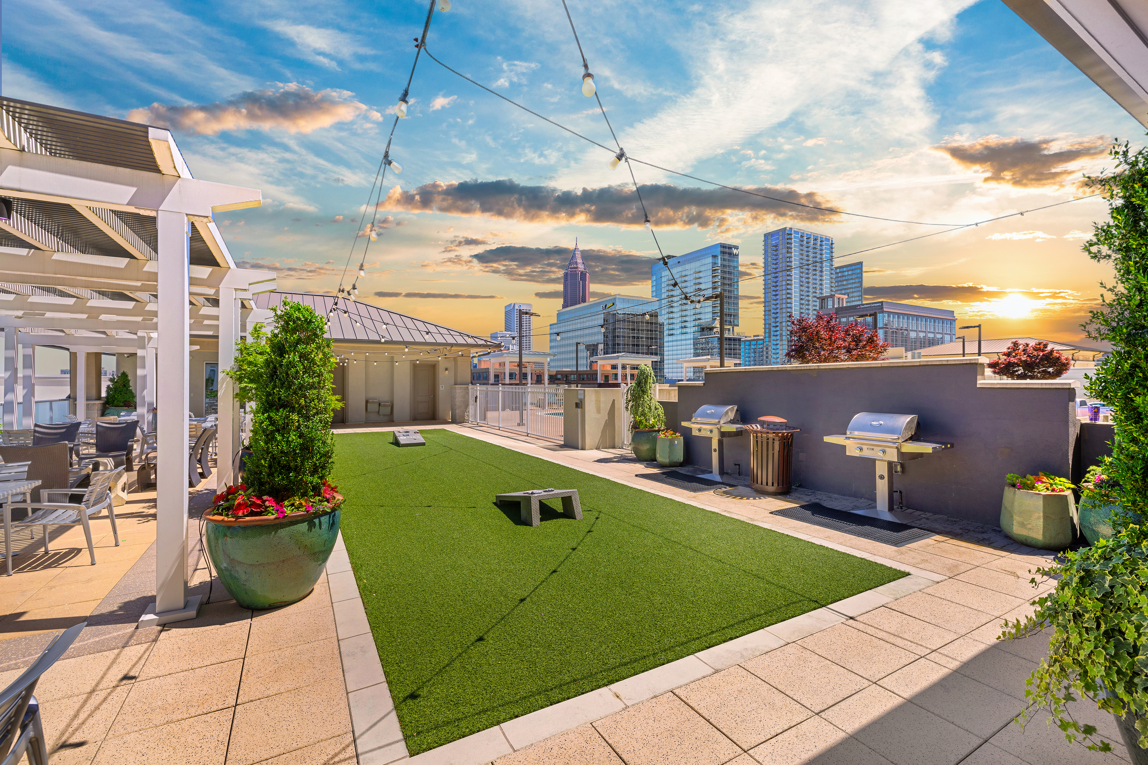 Rooftop at MAA Centennial Park luxury apartment homes in Atlanta, GA