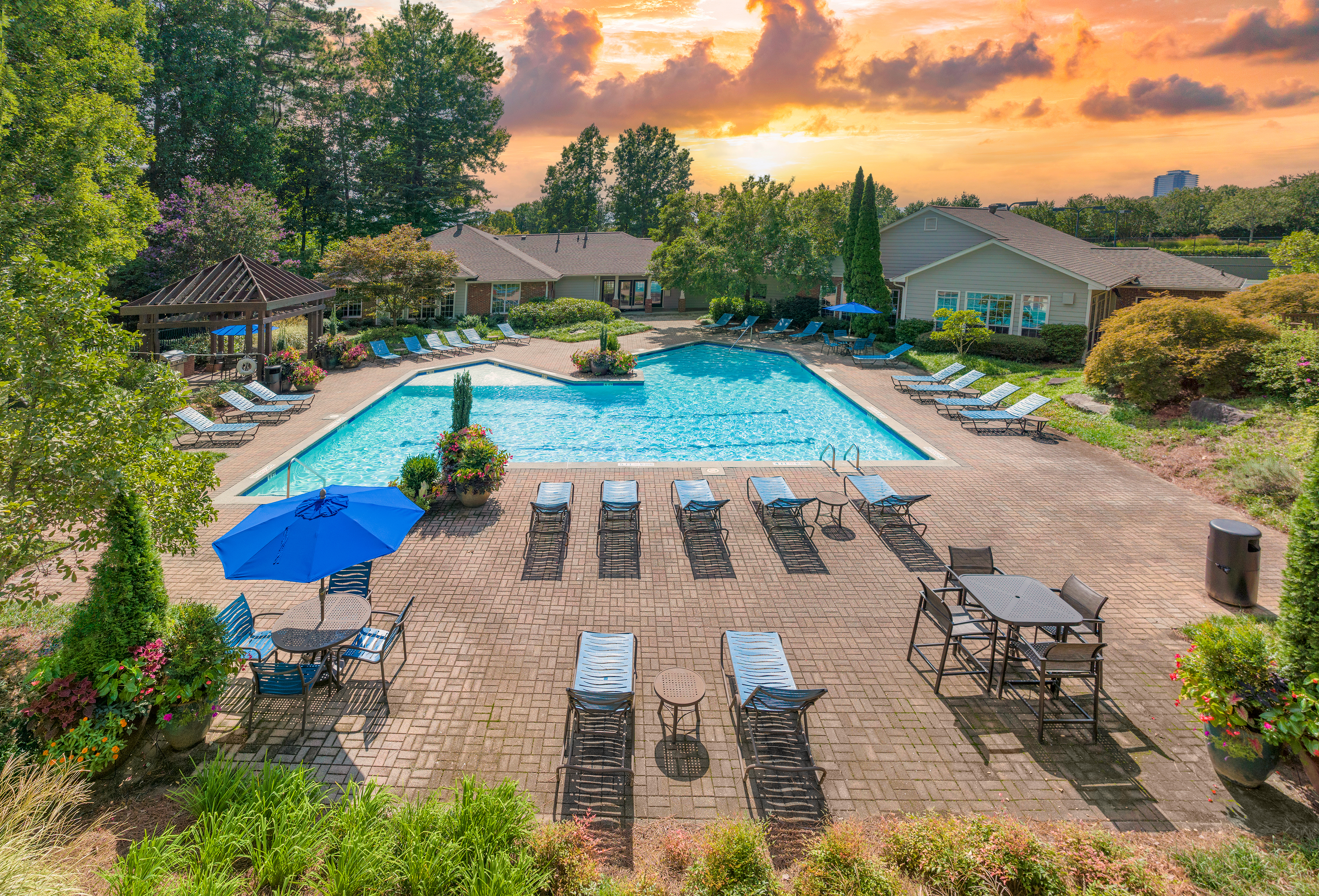 Aerial Pool 3 at MAA Dunwoody in Atlanta, GA