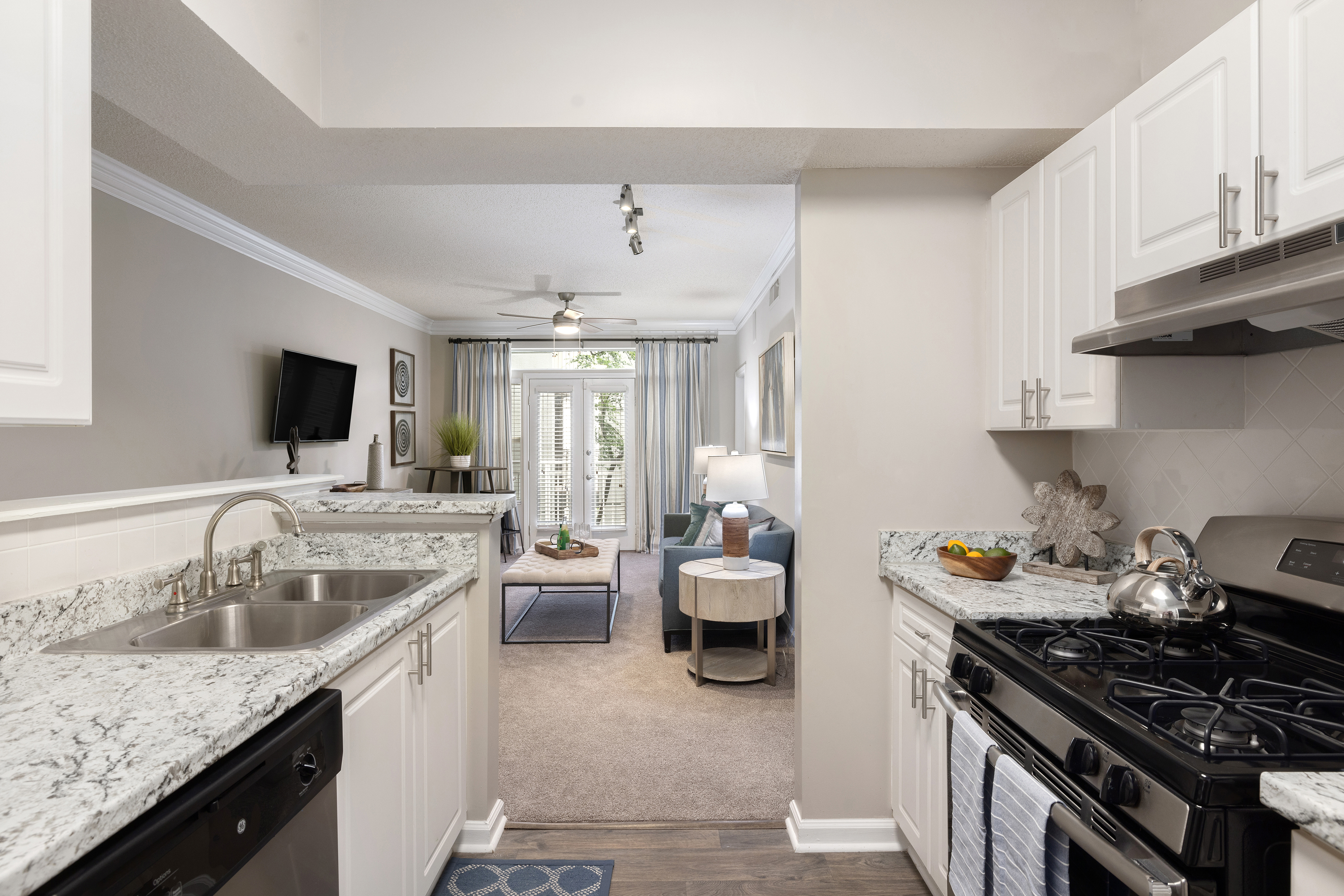 Kitchen at MAA Gardens luxury apartment homes in Atlanta, GA