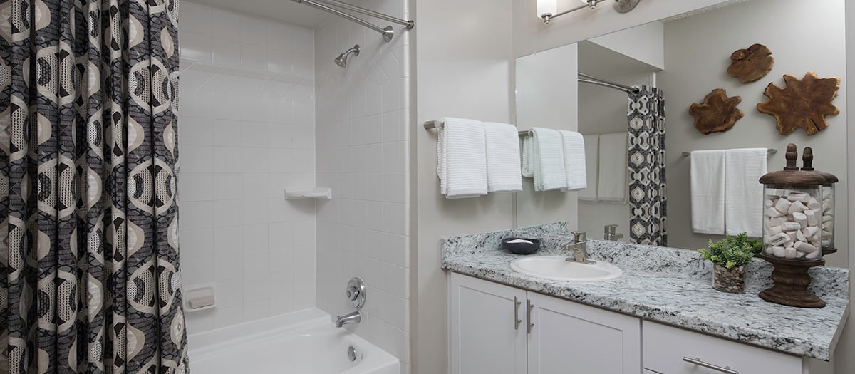 Bathroom at MAA Glen luxury apartment homes in Atlanta, GA