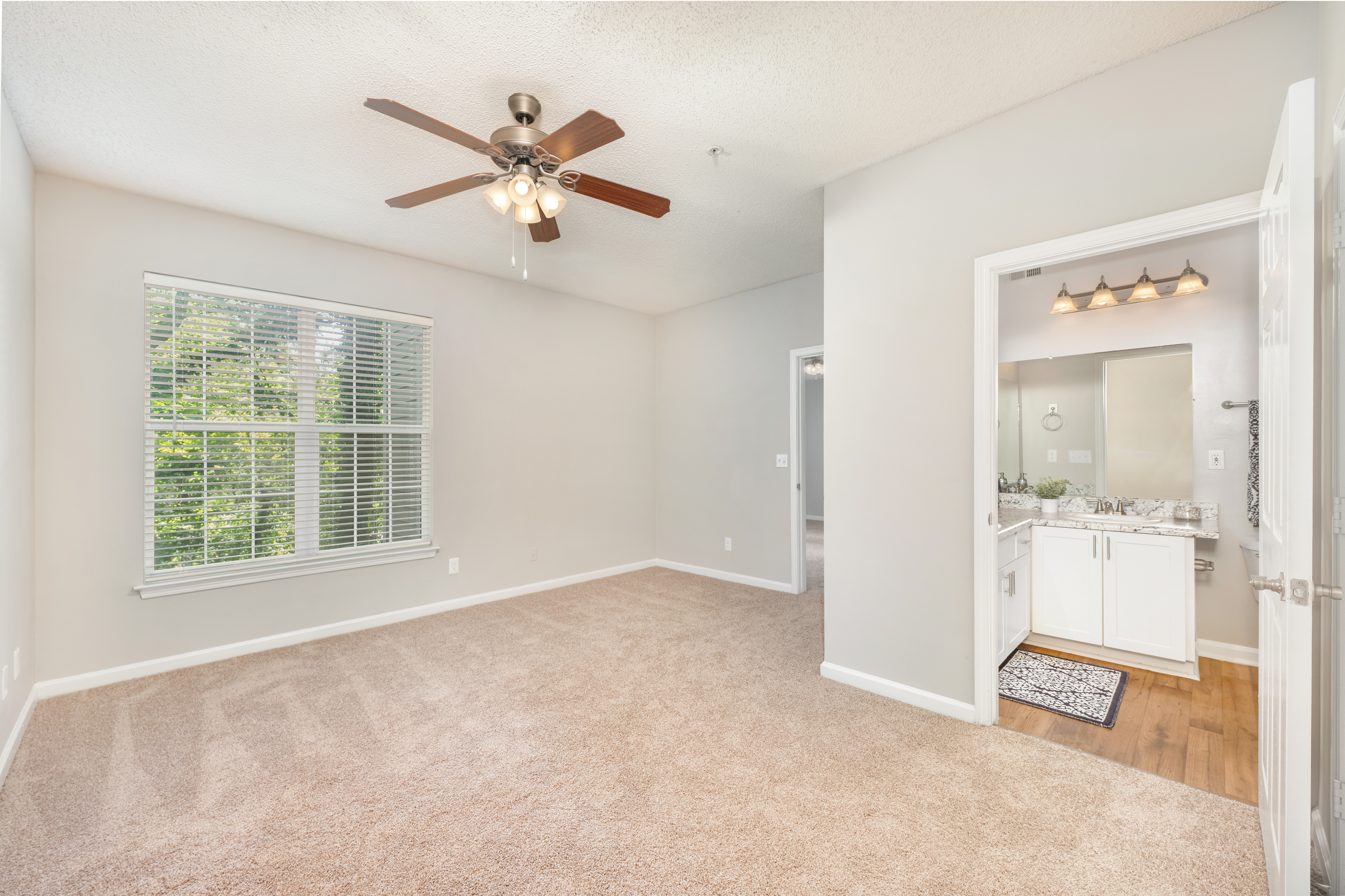 Bedroom at MAA Lake Lanier luxury apartment homes in Gainesville, GA