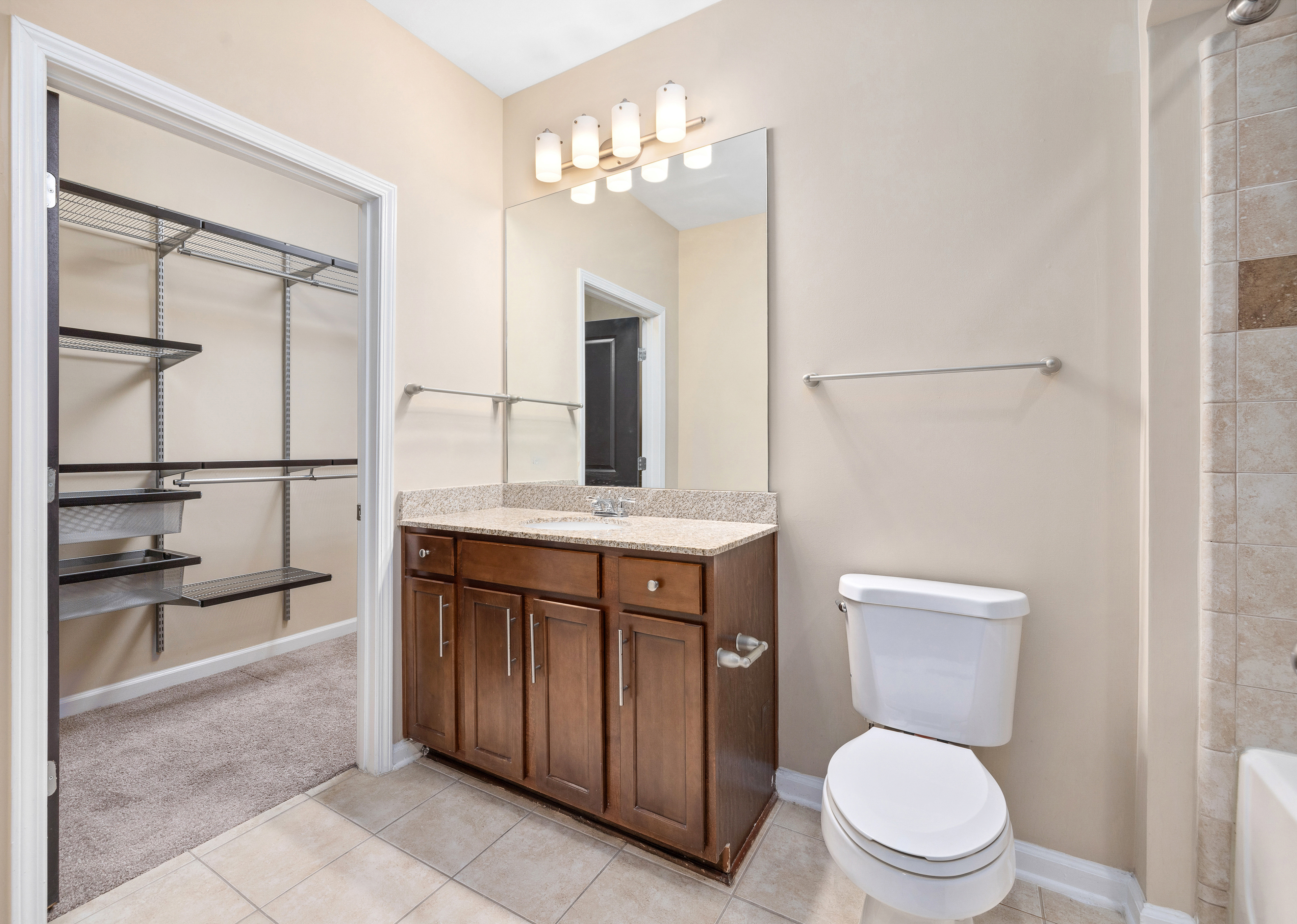 Bathroom at MAA Lenox luxury apartment homes in Atlanta, GA