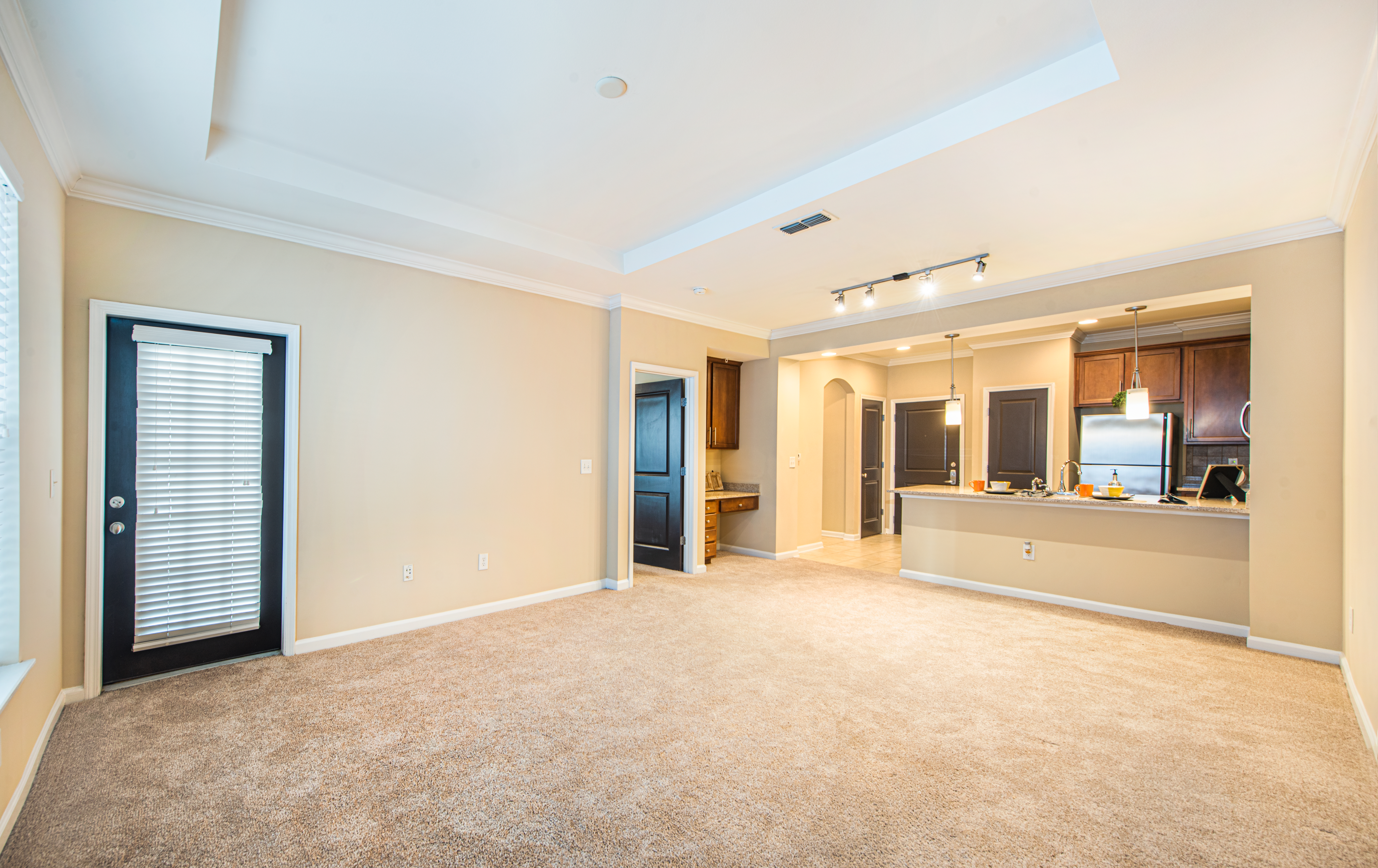 Living room at MAA Lenox luxury apartment homes in Atlanta, GA