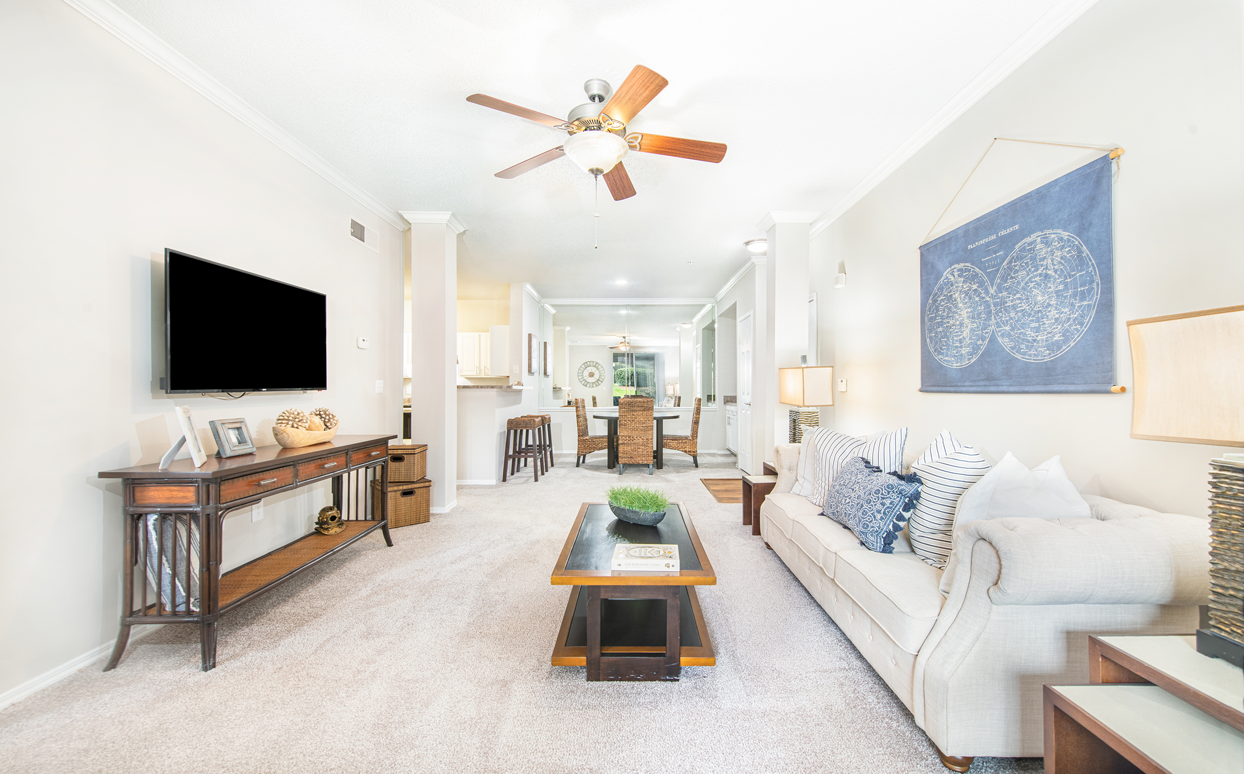 Interior Living Room at MAA McDaniel Farm luxury apartment homes in Atlanta, GA