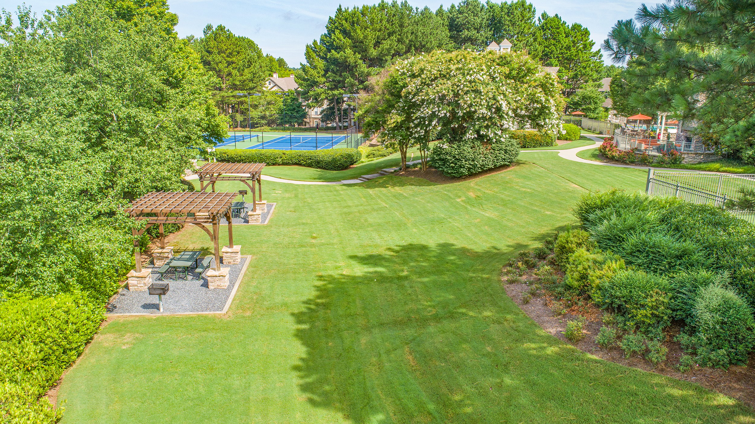 Grounds at MAA McDaniel Farm luxury apartment homes in Atlanta, GA