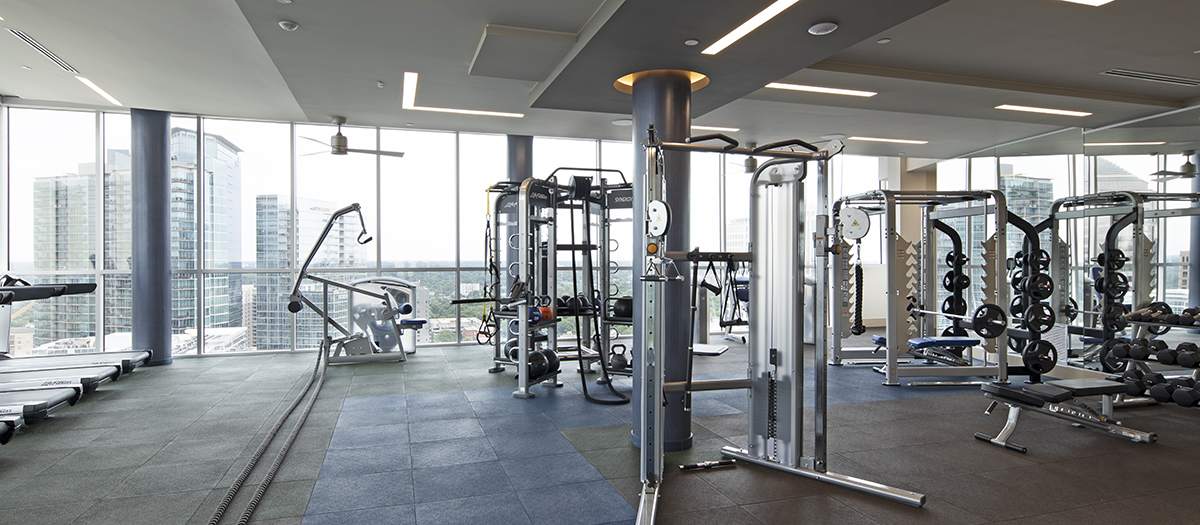 Fitness Center at MAA Midtown luxury apartment homes in Atlanta, GA