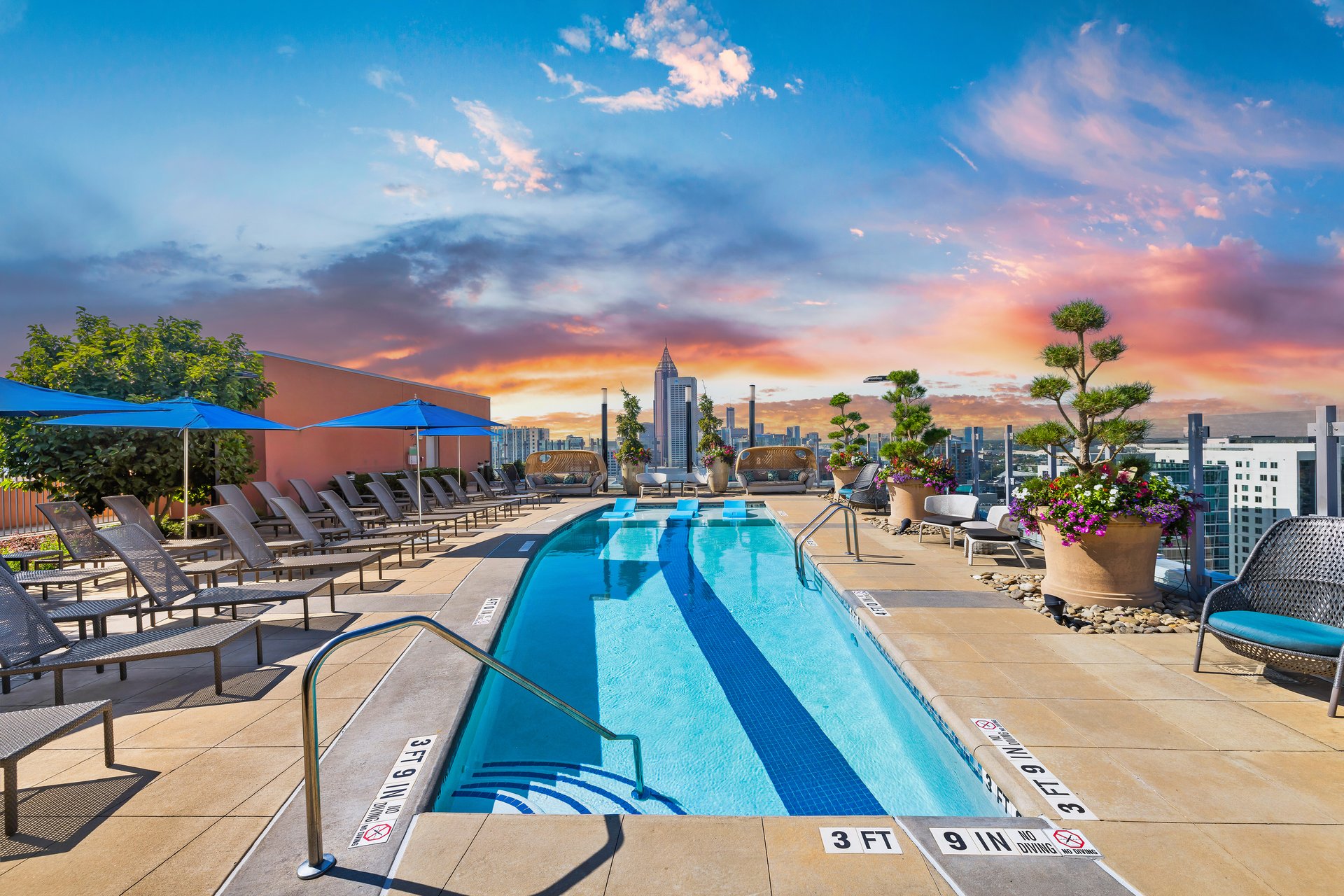 Pool at MAA Midtown luxury apartment homes in Atlanta, GA