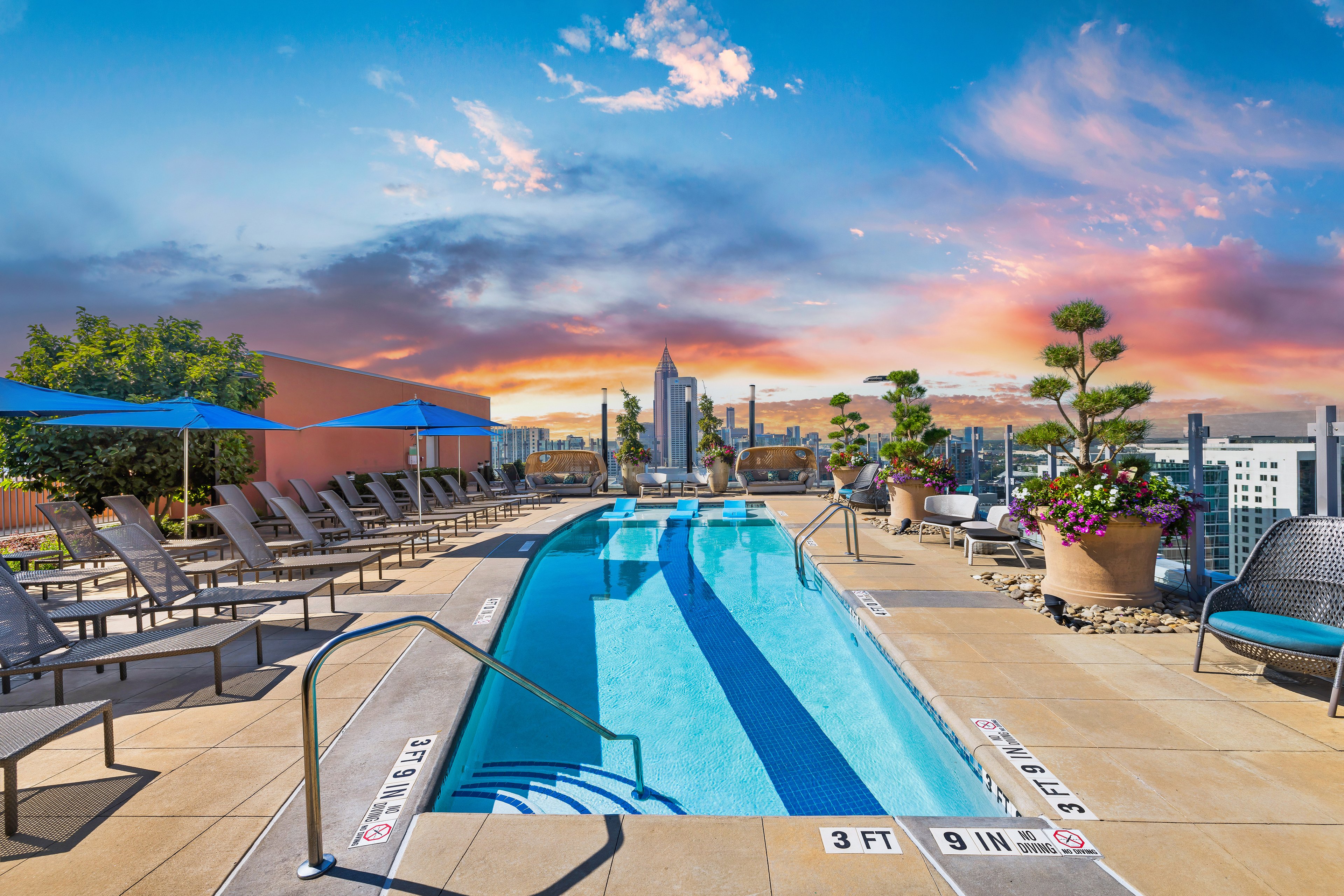 Pool at MAA Midtown luxury apartment homes in Atlanta, GA